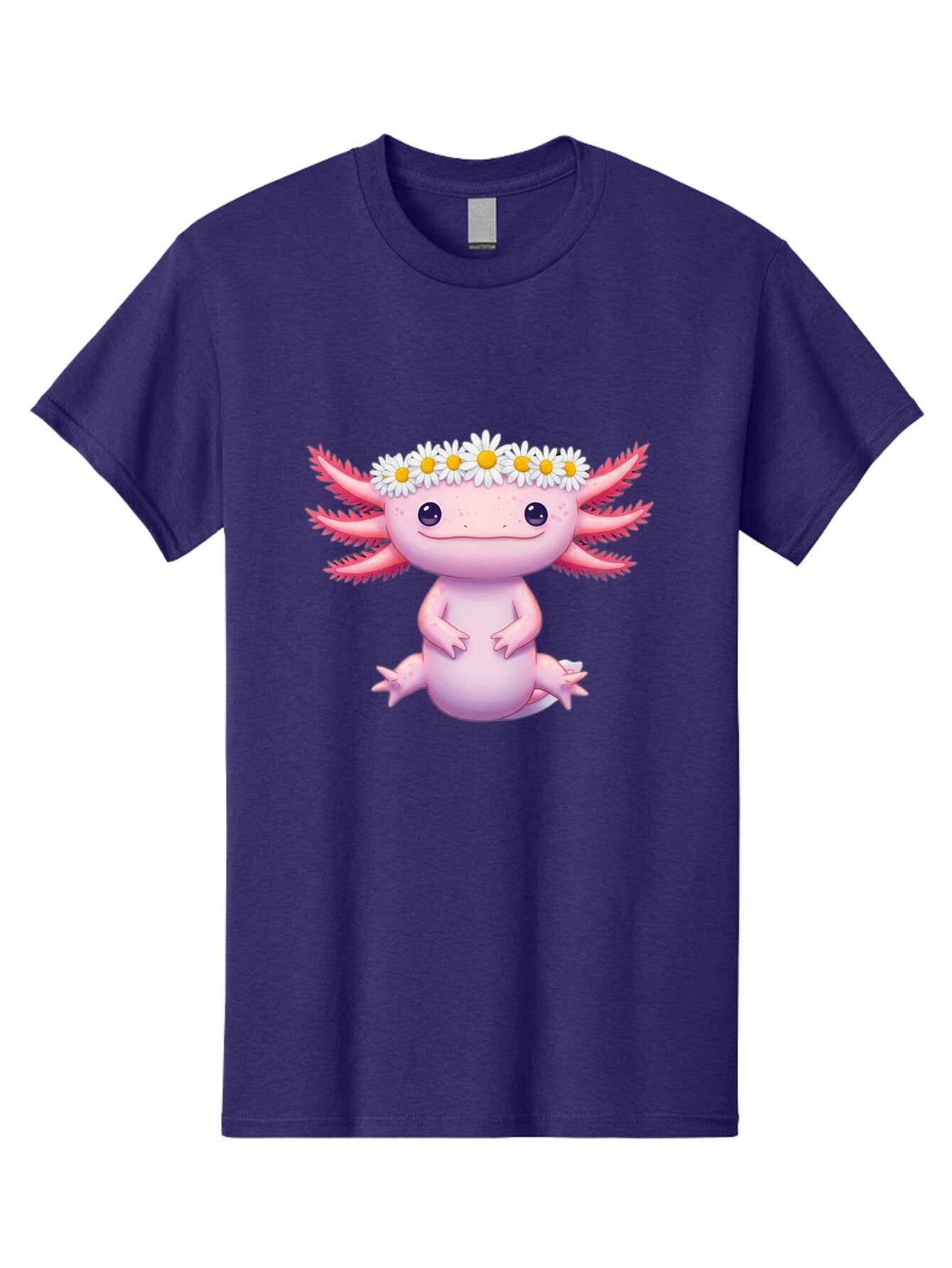 Axolotl-With-Daisy-Crown Men'S Graphic Tee, 100% Cotton, Comfortable Casual Summer Wear, Machine Washable, Vintage Camera, Old Camera, Antique Camera, Black Camera, Classic Photography, Photography Equipment, Nostalgic Device, Film Camera, Baq308 12