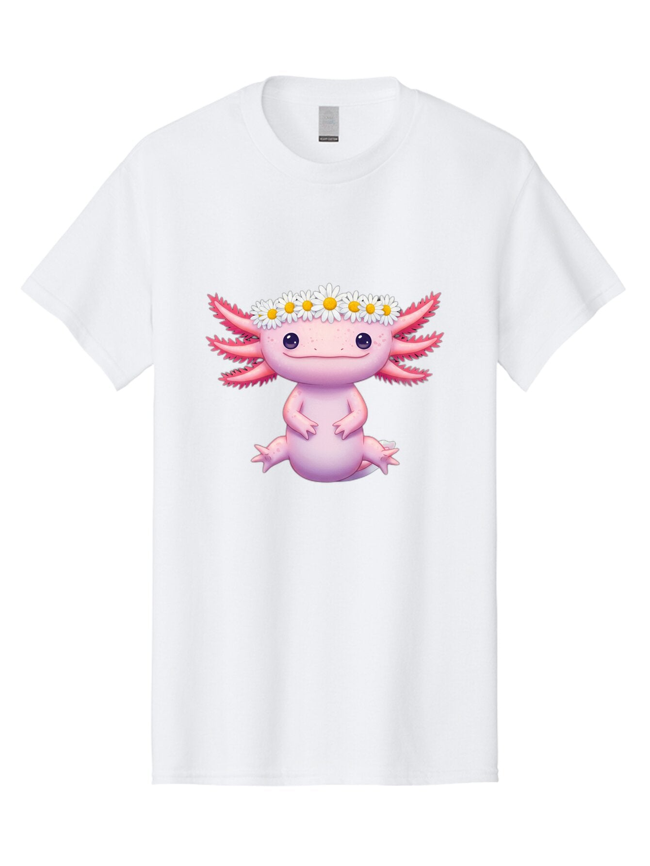 Axolotl-With-Daisy-Crown Men'S Graphic Tee, 100% Cotton, Comfortable Casual Summer Wear, Machine Washable, Vintage Camera, Old Camera, Antique Camera, Black Camera, Classic Photography, Photography Equipment, Nostalgic Device, Film Camera, Baq308 13