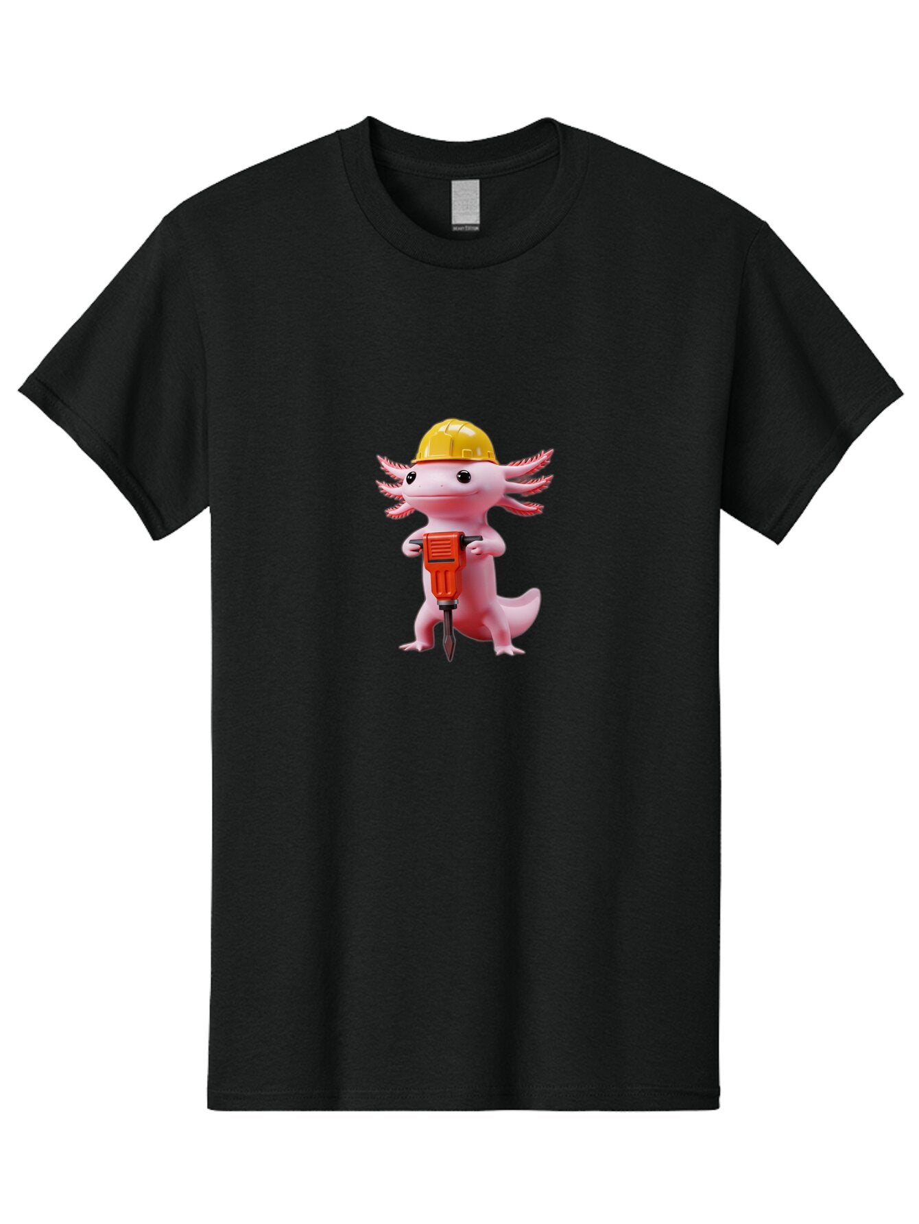 Axolotl-With-Drill Men'S Graphic Tee, 100% Cotton, Comfortable Casual Summer Wear, Machine Washable, Vintage Camera, Old Camera, Antique Camera, Black Camera, Classic Photography, Photography Equipment, Nostalgic Device, Film Camera, Baq309 1