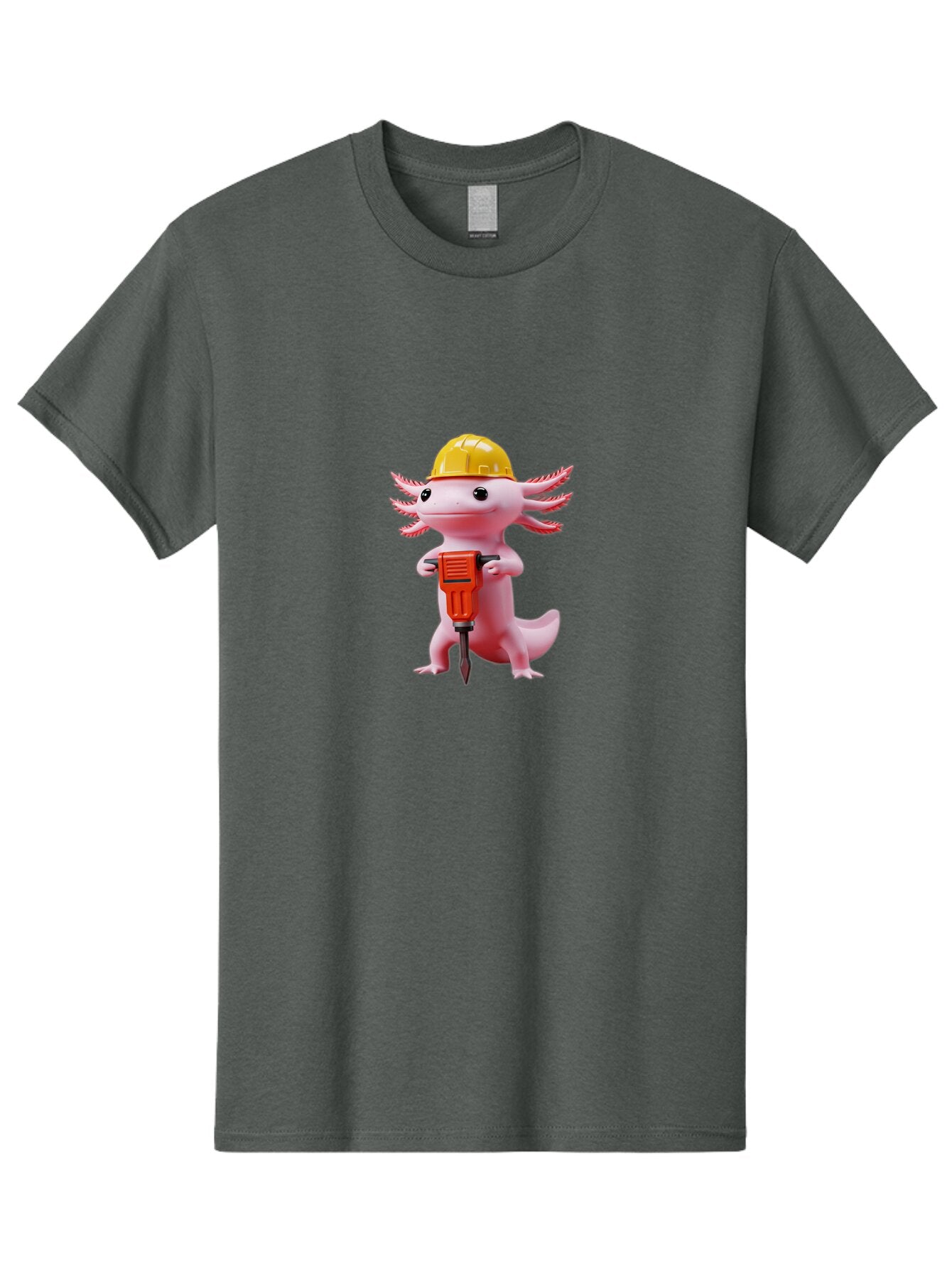 Axolotl-With-Drill Men'S Graphic Tee, 100% Cotton, Comfortable Casual Summer Wear, Machine Washable, Vintage Camera, Old Camera, Antique Camera, Black Camera, Classic Photography, Photography Equipment, Nostalgic Device, Film Camera, Baq309 11