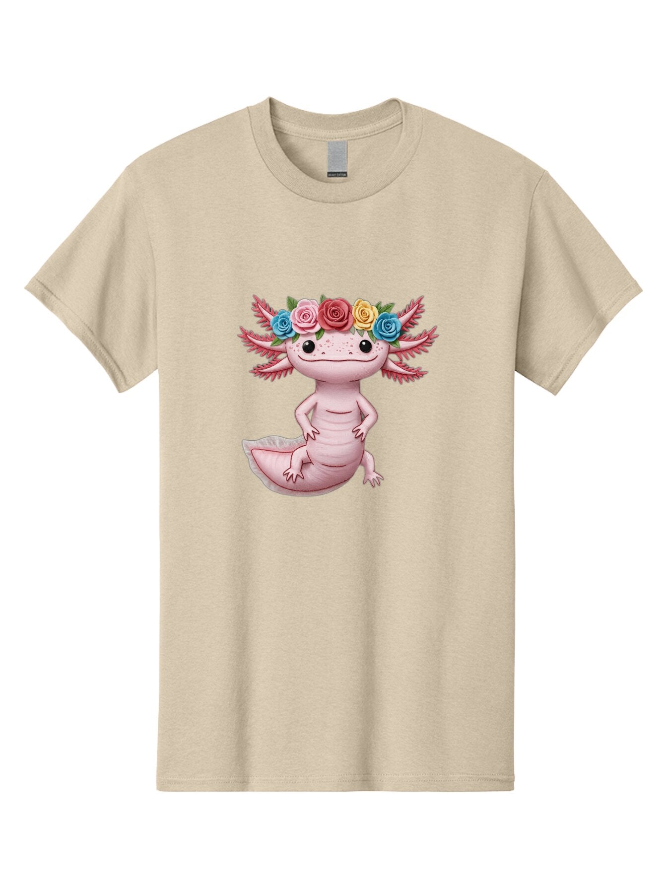 Axolotl-With-Flower-Crown-1 Men'S Graphic Tee, 100% Cotton, Comfortable Casual Summer Wear, Machine Washable, Vintage Camera, Old Camera, Antique Camera, Black Camera, Classic Photography, Photography Equipment, Nostalgic Device, Film Camera, Baq310 7