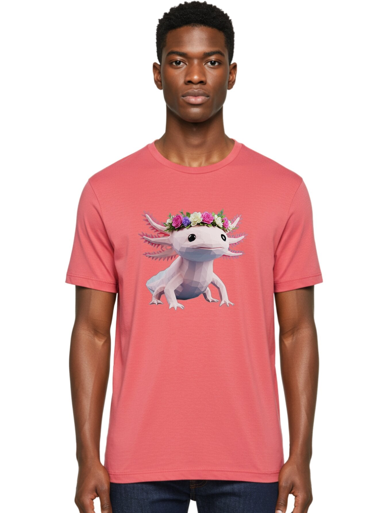 Axolotl-With-Flower-Crown Men'S Graphic Tee, 100% Cotton, Comfortable Casual Summer Wear, Machine Washable, Vintage Camera, Old Camera, Antique Camera, Black Camera, Classic Photography, Photography Equipment, Nostalgic Device, Film Camera, Baq311 18