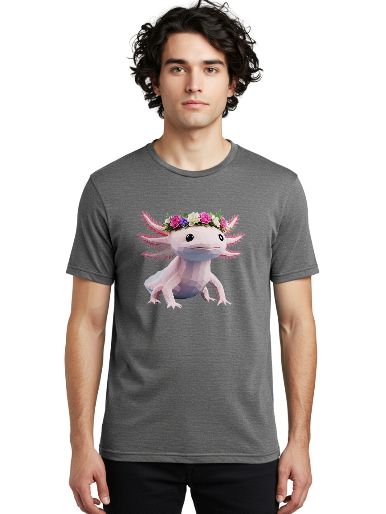 Axolotl-With-Flower-Crown Men'S Graphic Tee, 100% Cotton, Comfortable Casual Summer Wear, Machine Washable, Vintage Camera, Old Camera, Antique Camera, Black Camera, Classic Photography, Photography Equipment, Nostalgic Device, Film Camera, Baq311 19