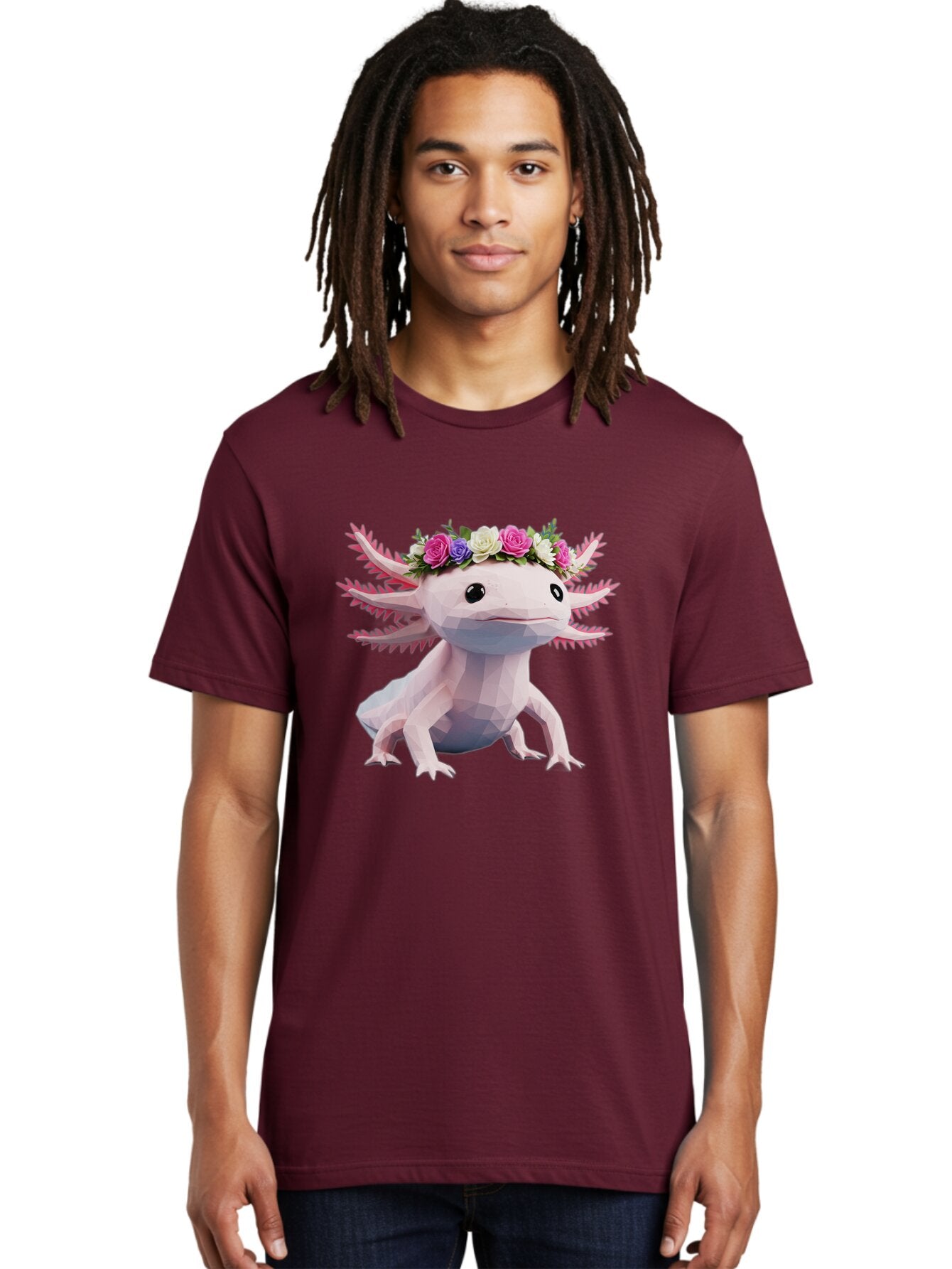 Axolotl-With-Flower-Crown Men'S Graphic Tee, 100% Cotton, Comfortable Casual Summer Wear, Machine Washable, Vintage Camera, Old Camera, Antique Camera, Black Camera, Classic Photography, Photography Equipment, Nostalgic Device, Film Camera, Baq311 28