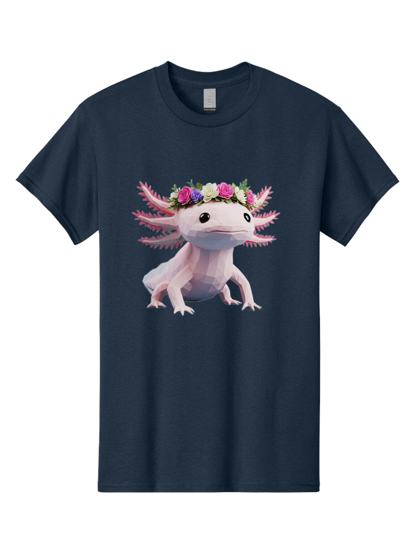 Axolotl-With-Flower-Crown Men'S Graphic Tee, 100% Cotton, Comfortable Casual Summer Wear, Machine Washable, Vintage Camera, Old Camera, Antique Camera, Black Camera, Classic Photography, Photography Equipment, Nostalgic Device, Film Camera, Baq311 10