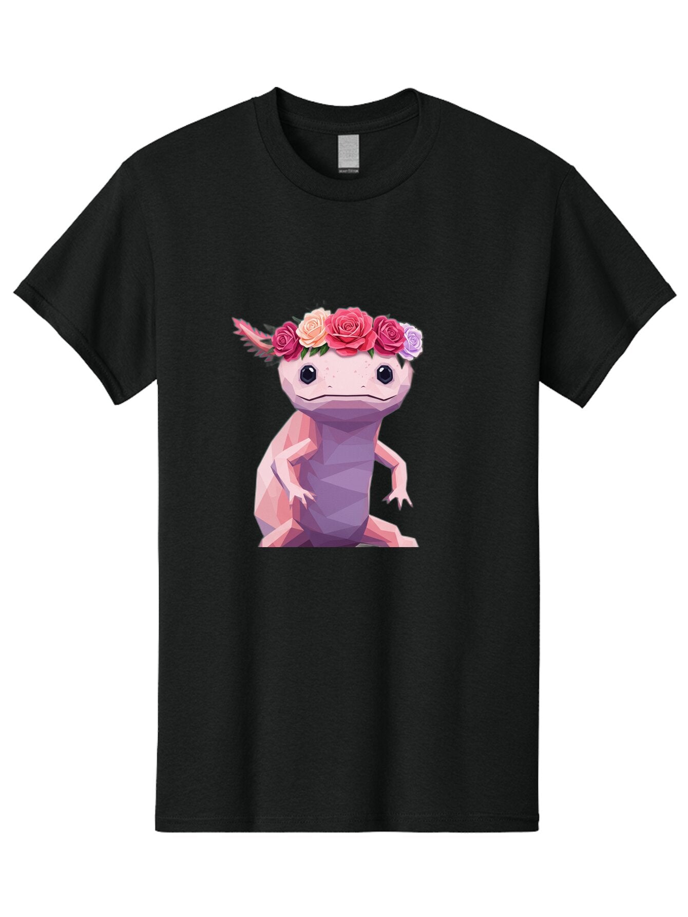 Axolotl-With-Flowers-1 Men'S Graphic Tee, 100% Cotton, Comfortable Casual Summer Wear, Machine Washable, Vintage Camera, Old Camera, Antique Camera, Black Camera, Classic Photography, Photography Equipment, Nostalgic Device, Film Camera, Baq312 15