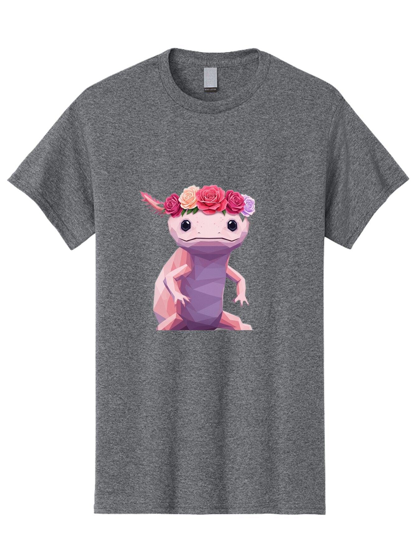 Axolotl-With-Flowers-1 Men'S Graphic Tee, 100% Cotton, Comfortable Casual Summer Wear, Machine Washable, Vintage Camera, Old Camera, Antique Camera, Black Camera, Classic Photography, Photography Equipment, Nostalgic Device, Film Camera, Baq312 4