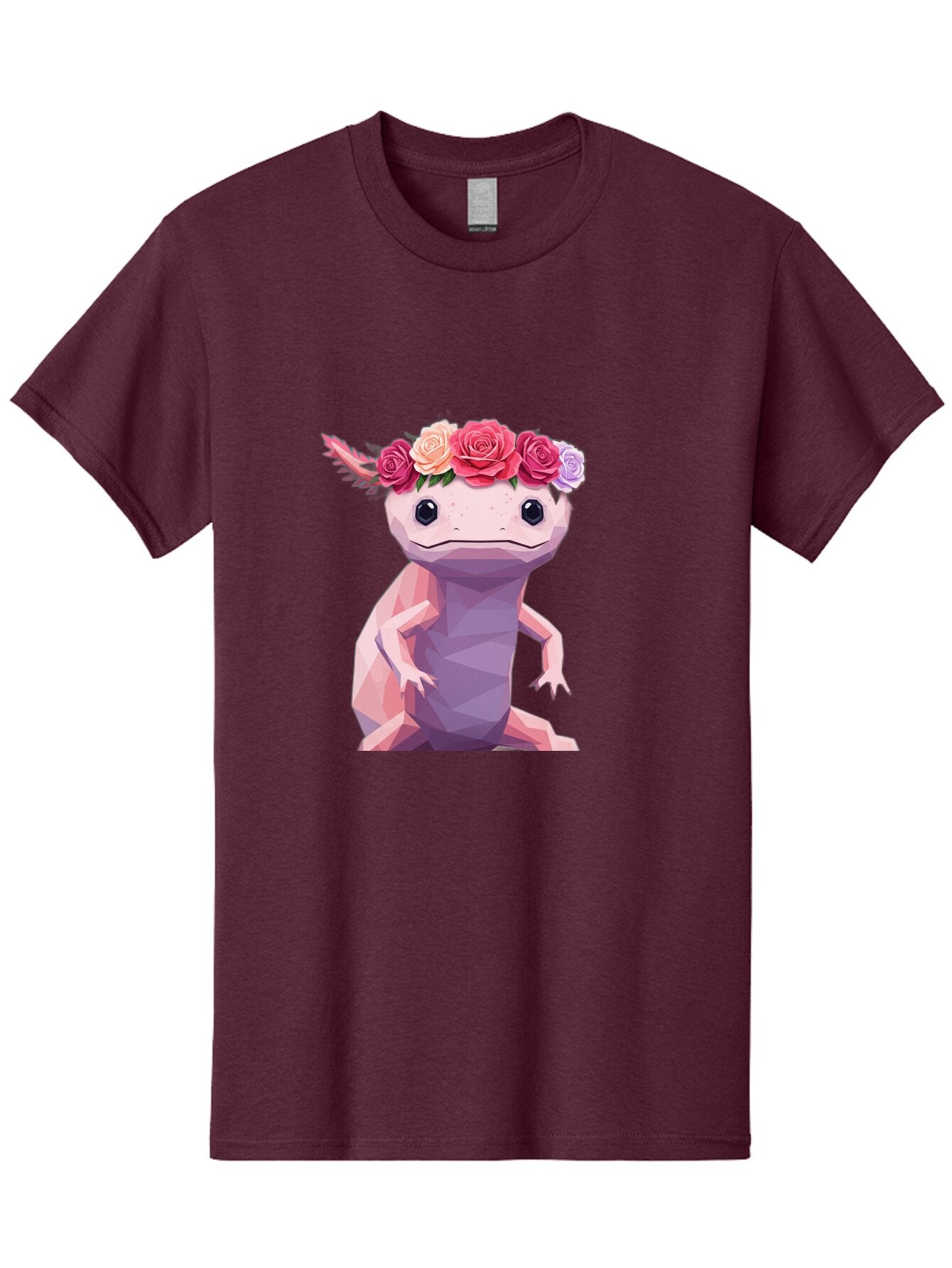 Axolotl-With-Flowers-1 Men'S Graphic Tee, 100% Cotton, Comfortable Casual Summer Wear, Machine Washable, Vintage Camera, Old Camera, Antique Camera, Black Camera, Classic Photography, Photography Equipment, Nostalgic Device, Film Camera, Baq312 9