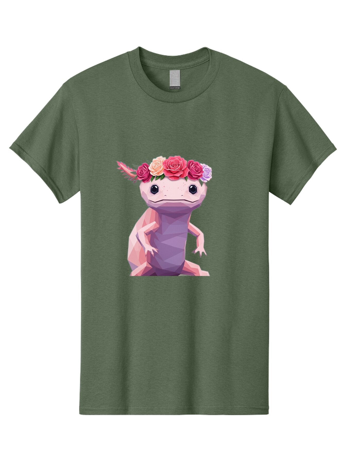 Axolotl-With-Flowers-1 Men'S Graphic Tee, 100% Cotton, Comfortable Casual Summer Wear, Machine Washable, Vintage Camera, Old Camera, Antique Camera, Black Camera, Classic Photography, Photography Equipment, Nostalgic Device, Film Camera, Baq312 8