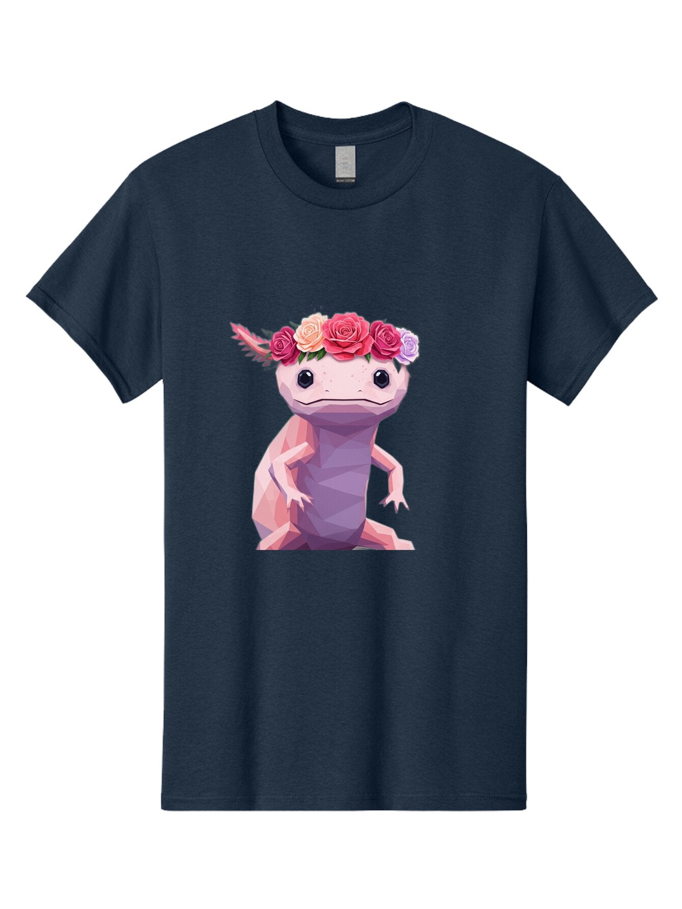Axolotl-With-Flowers-1 Men'S Graphic Tee, 100% Cotton, Comfortable Casual Summer Wear, Machine Washable, Vintage Camera, Old Camera, Antique Camera, Black Camera, Classic Photography, Photography Equipment, Nostalgic Device, Film Camera, Baq312 13