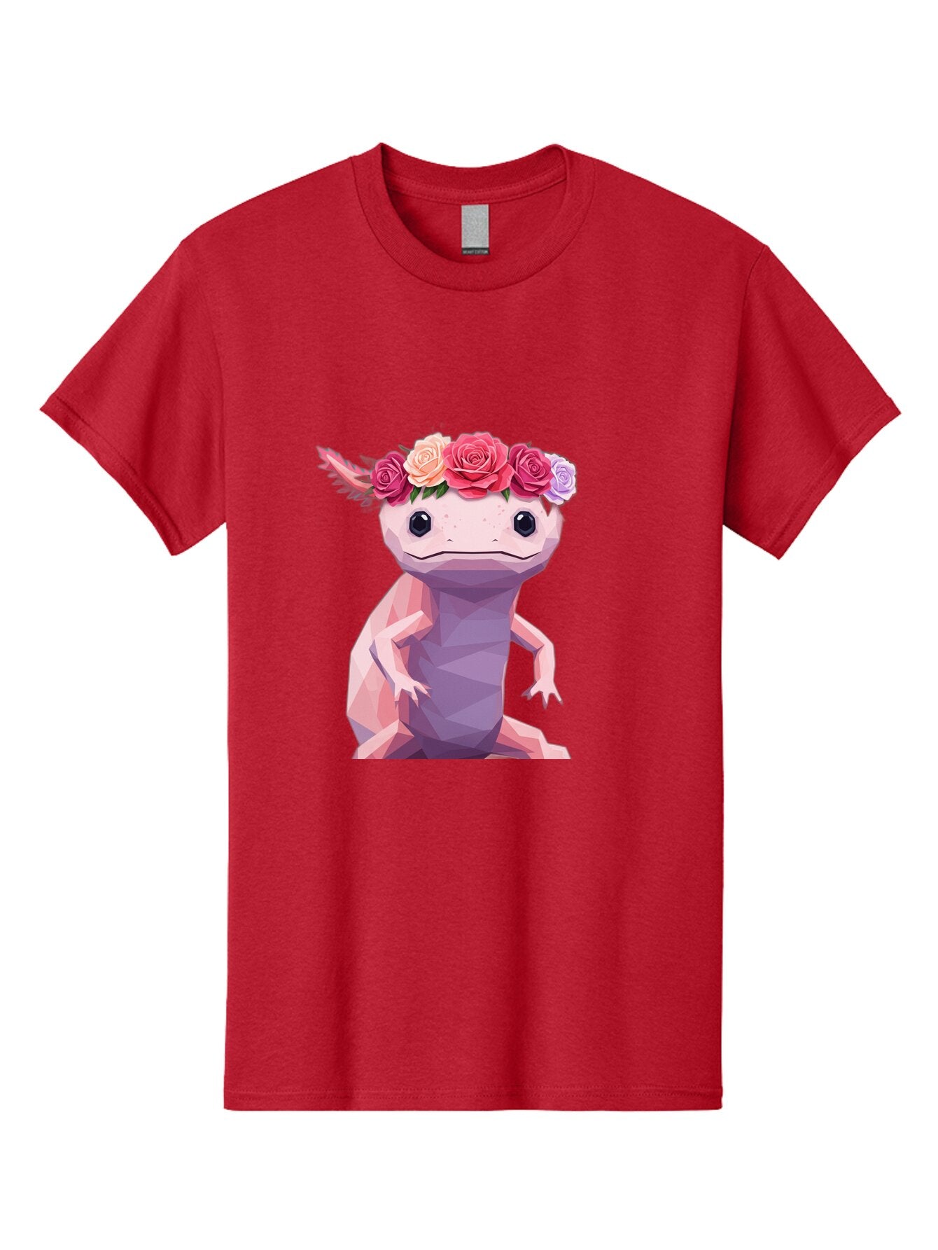 Axolotl-With-Flowers-1 Men'S Graphic Tee, 100% Cotton, Comfortable Casual Summer Wear, Machine Washable, Vintage Camera, Old Camera, Antique Camera, Black Camera, Classic Photography, Photography Equipment, Nostalgic Device, Film Camera, Baq312 11