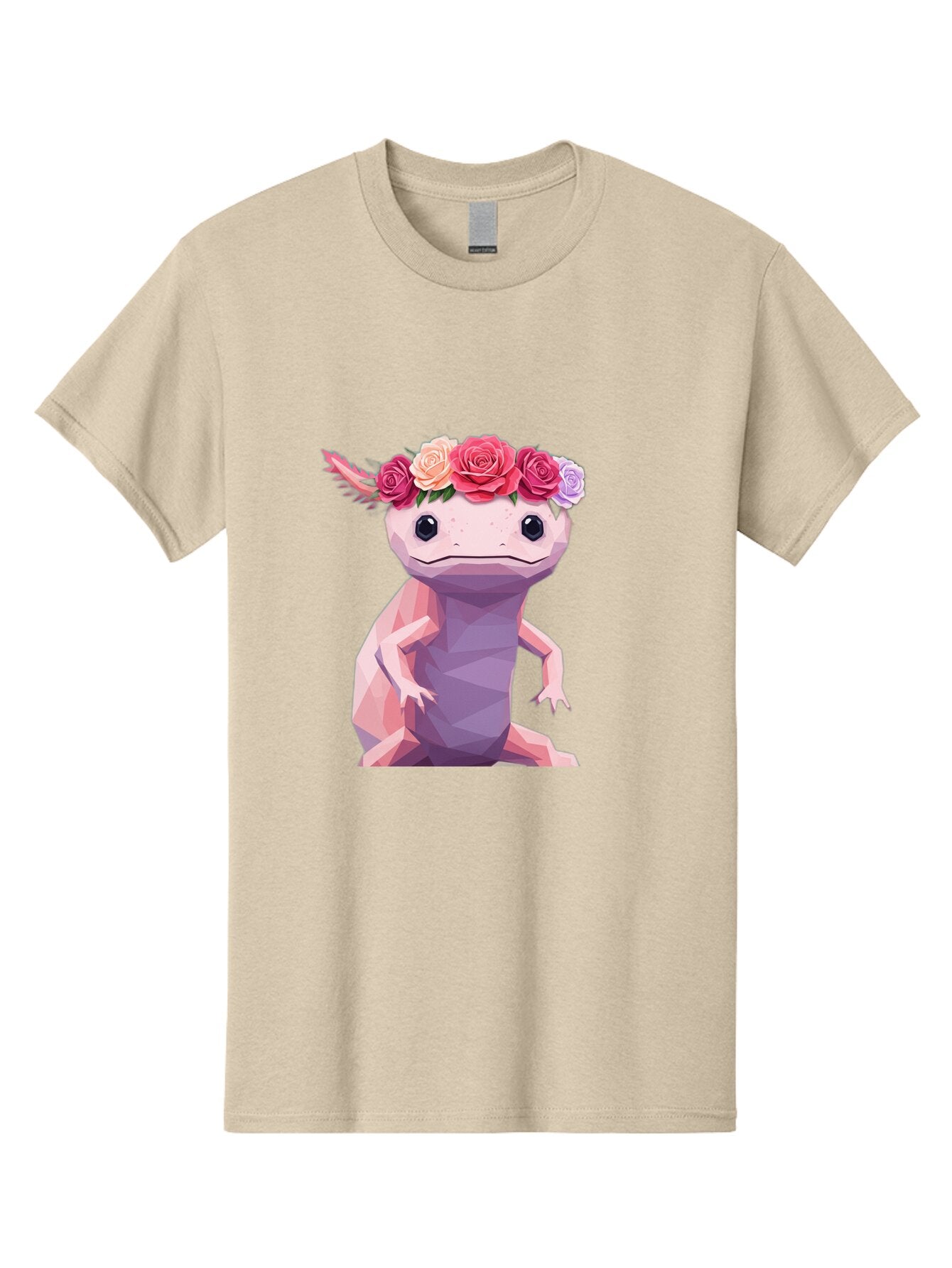 Axolotl-With-Flowers-1 Men'S Graphic Tee, 100% Cotton, Comfortable Casual Summer Wear, Machine Washable, Vintage Camera, Old Camera, Antique Camera, Black Camera, Classic Photography, Photography Equipment, Nostalgic Device, Film Camera, Baq312 7
