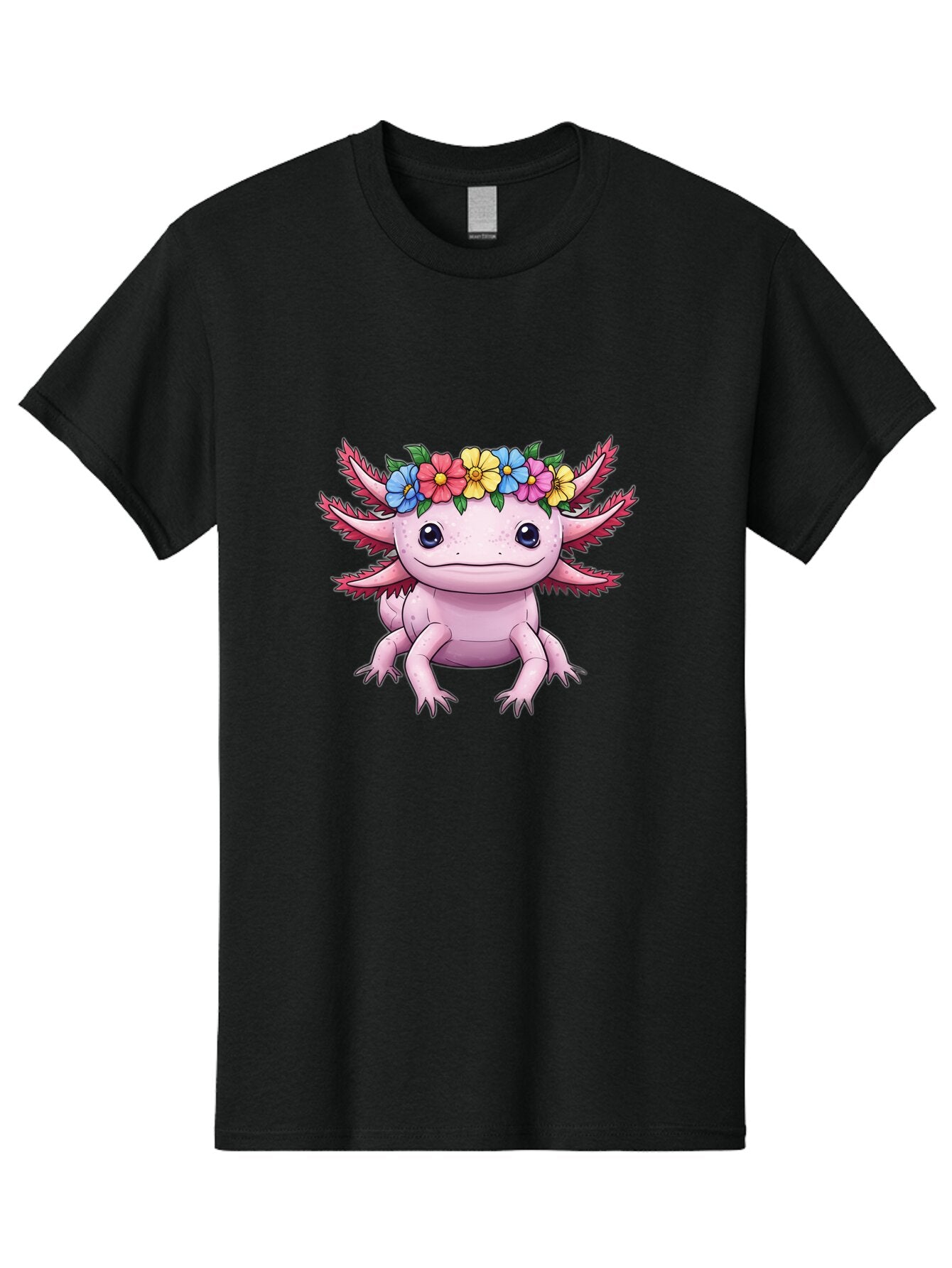 Axolotl-With-Flowers-2 Men'S Graphic Tee, 100% Cotton, Comfortable Casual Summer Wear, Machine Washable, Vintage Camera, Old Camera, Antique Camera, Black Camera, Classic Photography, Photography Equipment, Nostalgic Device, Film Camera, Baq313 9