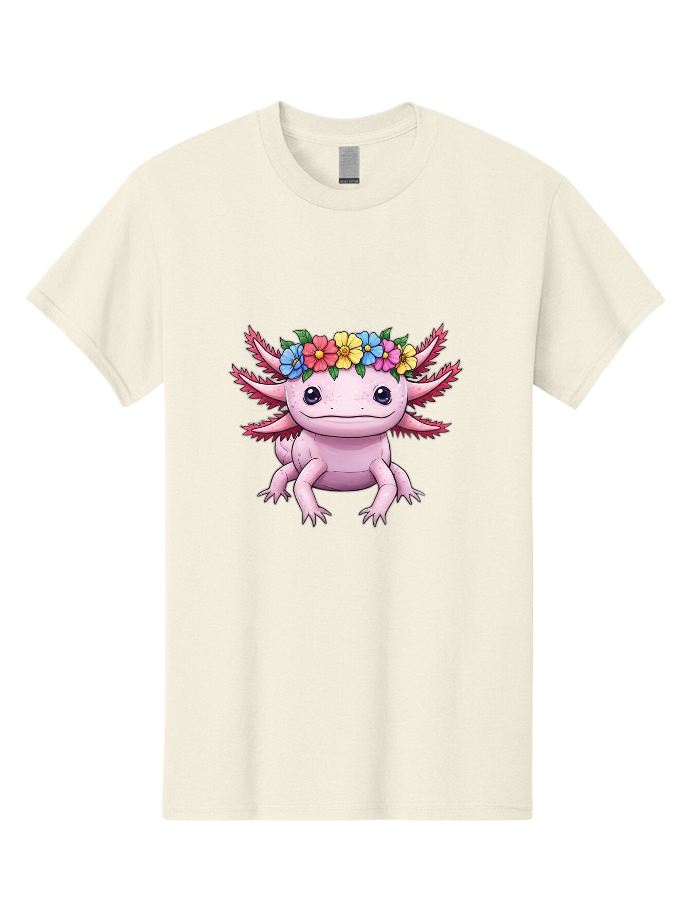 Axolotl-With-Flowers-2 Men'S Graphic Tee, 100% Cotton, Comfortable Casual Summer Wear, Machine Washable, Vintage Camera, Old Camera, Antique Camera, Black Camera, Classic Photography, Photography Equipment, Nostalgic Device, Film Camera, Baq313 8
