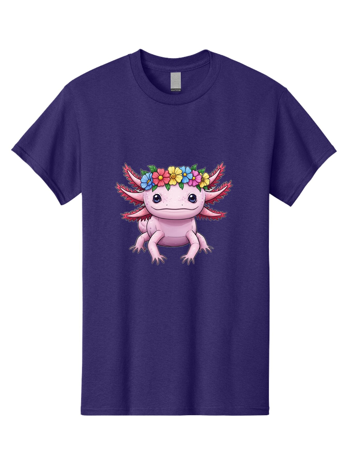 Axolotl-With-Flowers-2 Men'S Graphic Tee, 100% Cotton, Comfortable Casual Summer Wear, Machine Washable, Vintage Camera, Old Camera, Antique Camera, Black Camera, Classic Photography, Photography Equipment, Nostalgic Device, Film Camera, Baq313 11