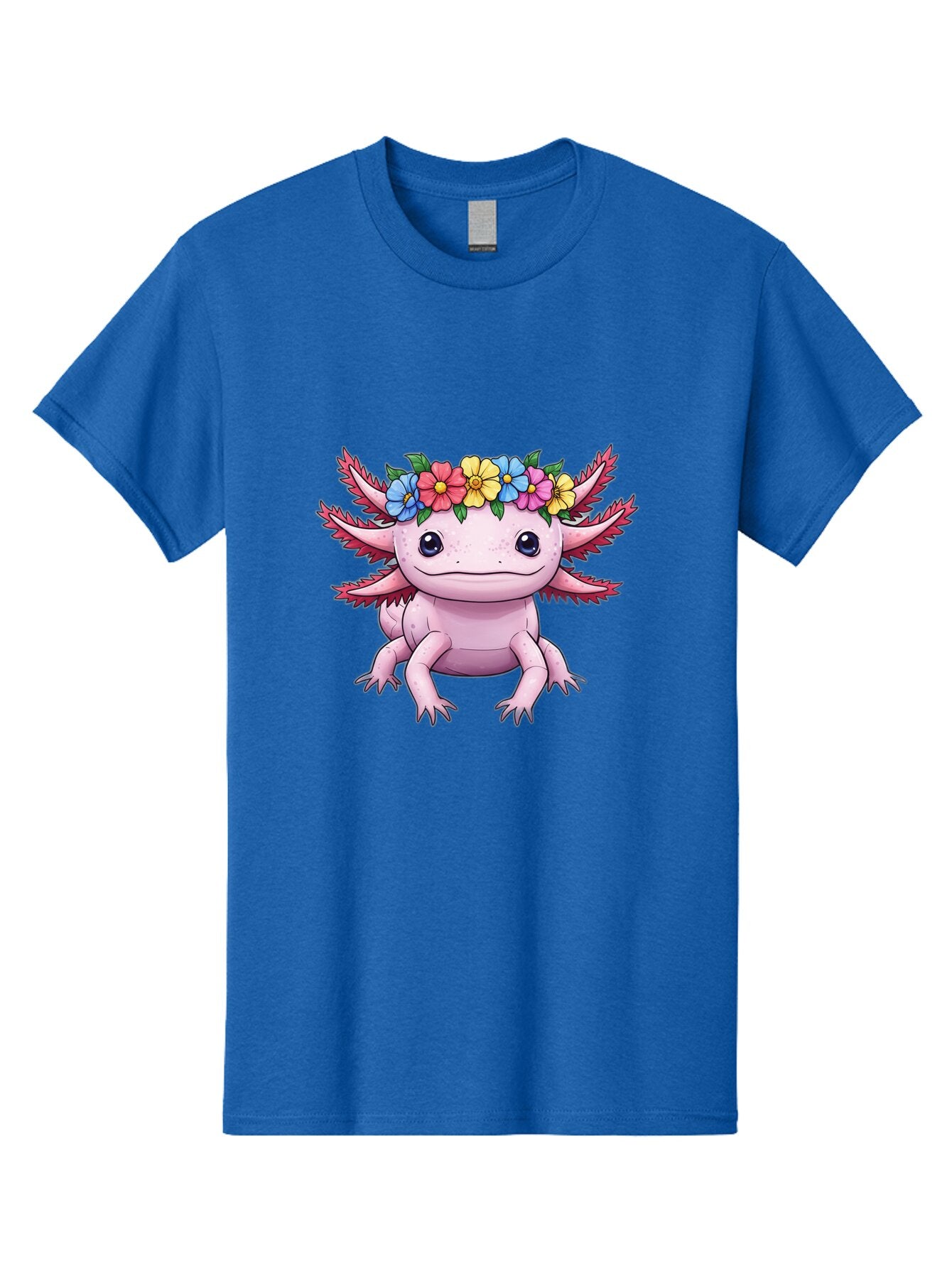Axolotl-With-Flowers-2 Men'S Graphic Tee, 100% Cotton, Comfortable Casual Summer Wear, Machine Washable, Vintage Camera, Old Camera, Antique Camera, Black Camera, Classic Photography, Photography Equipment, Nostalgic Device, Film Camera, Baq313 12