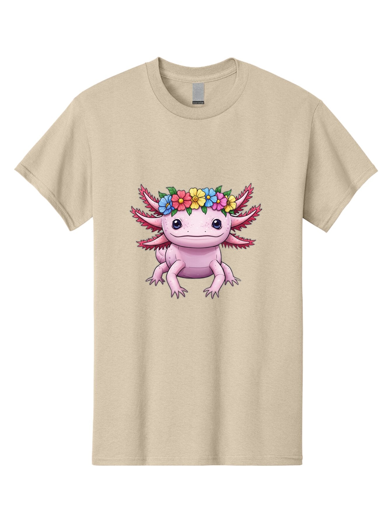 Axolotl-With-Flowers-2 Men'S Graphic Tee, 100% Cotton, Comfortable Casual Summer Wear, Machine Washable, Vintage Camera, Old Camera, Antique Camera, Black Camera, Classic Photography, Photography Equipment, Nostalgic Device, Film Camera, Baq313 7