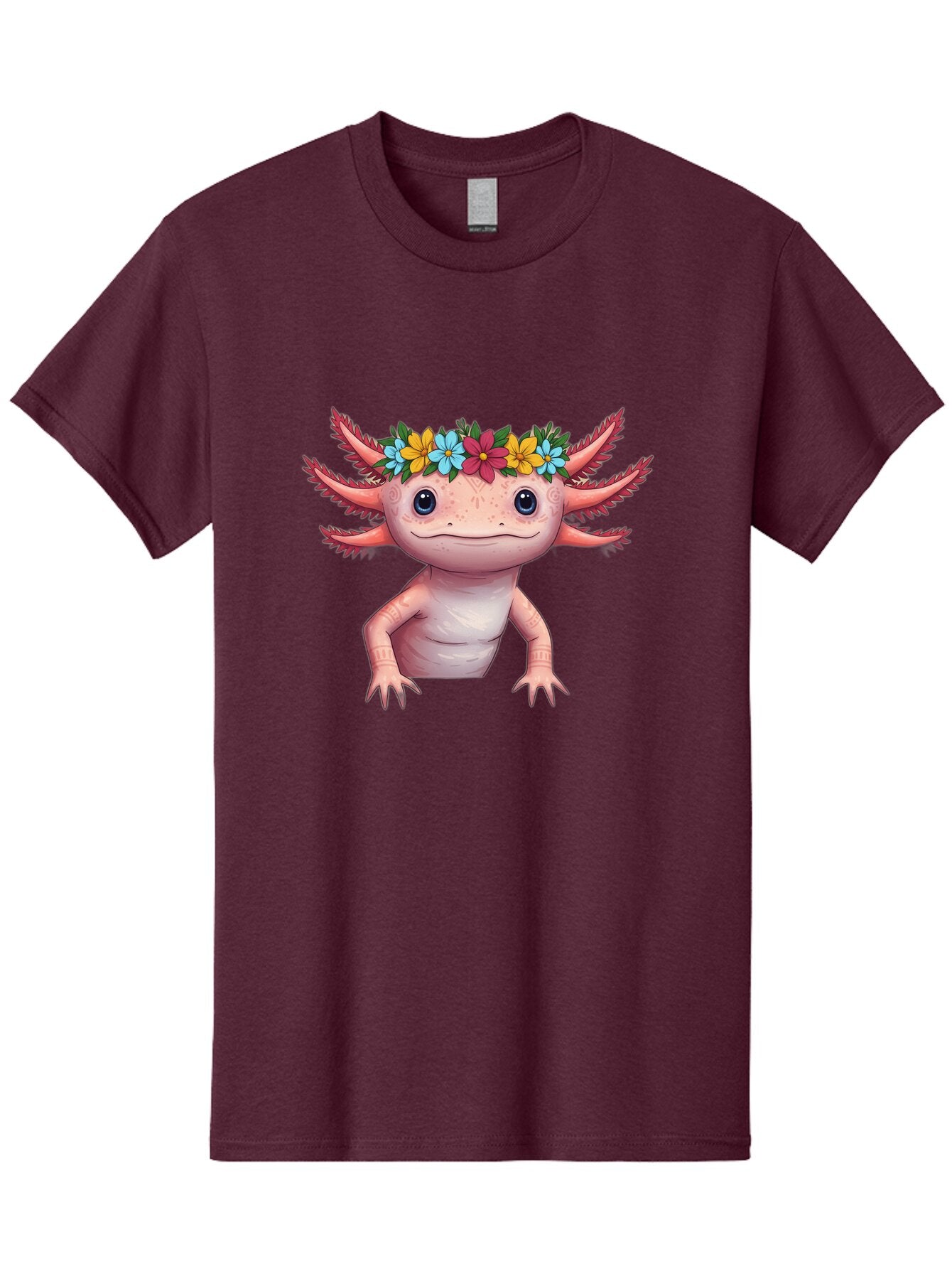 Axolotl-With-Flowers-3 Men'S Graphic Tee, 100% Cotton, Comfortable Casual Summer Wear, Machine Washable, Vintage Camera, Old Camera, Antique Camera, Black Camera, Classic Photography, Photography Equipment, Nostalgic Device, Film Camera, Baq314 11