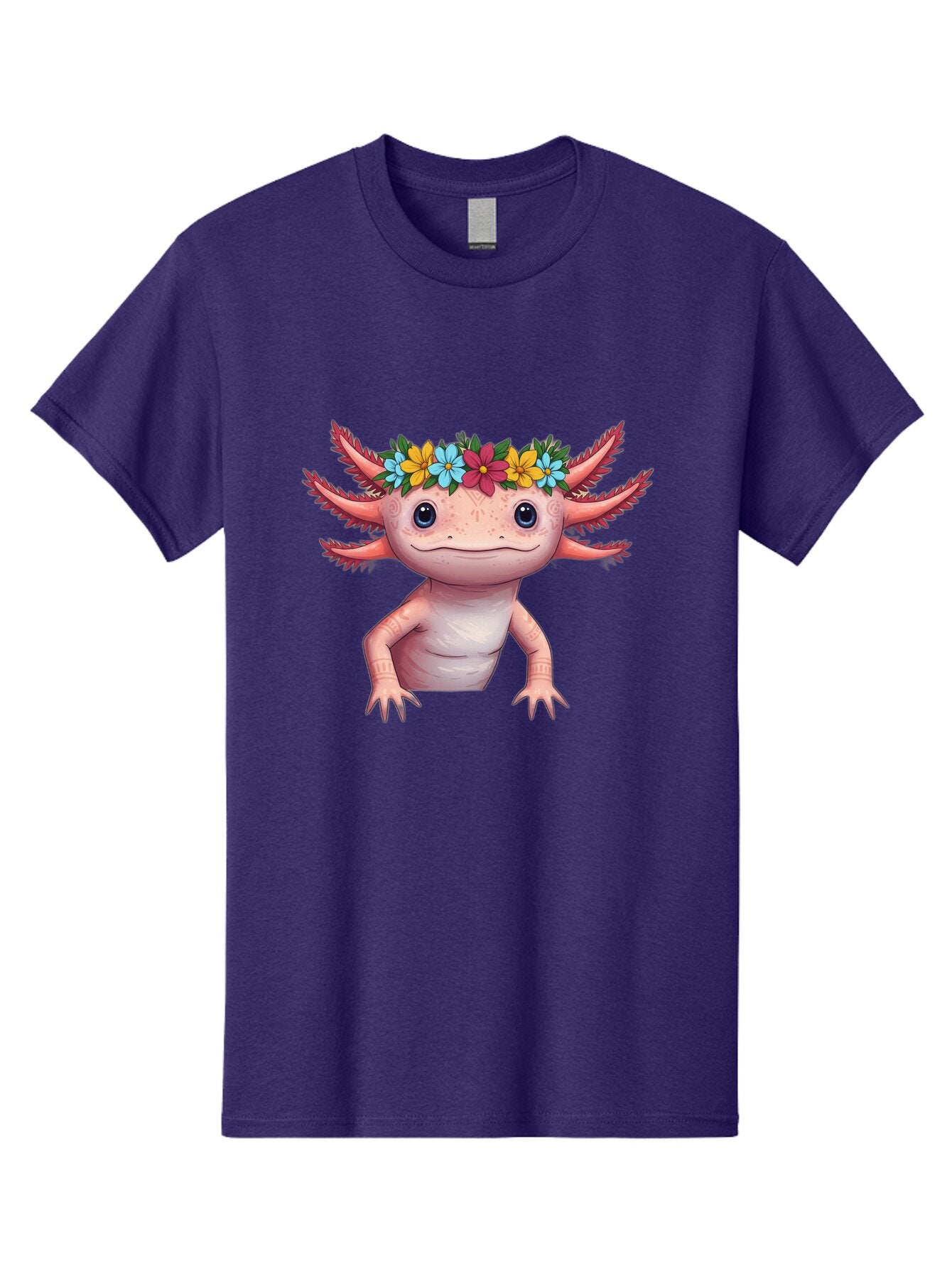 Axolotl-With-Flowers-3 Men'S Graphic Tee, 100% Cotton, Comfortable Casual Summer Wear, Machine Washable, Vintage Camera, Old Camera, Antique Camera, Black Camera, Classic Photography, Photography Equipment, Nostalgic Device, Film Camera, Baq314 7