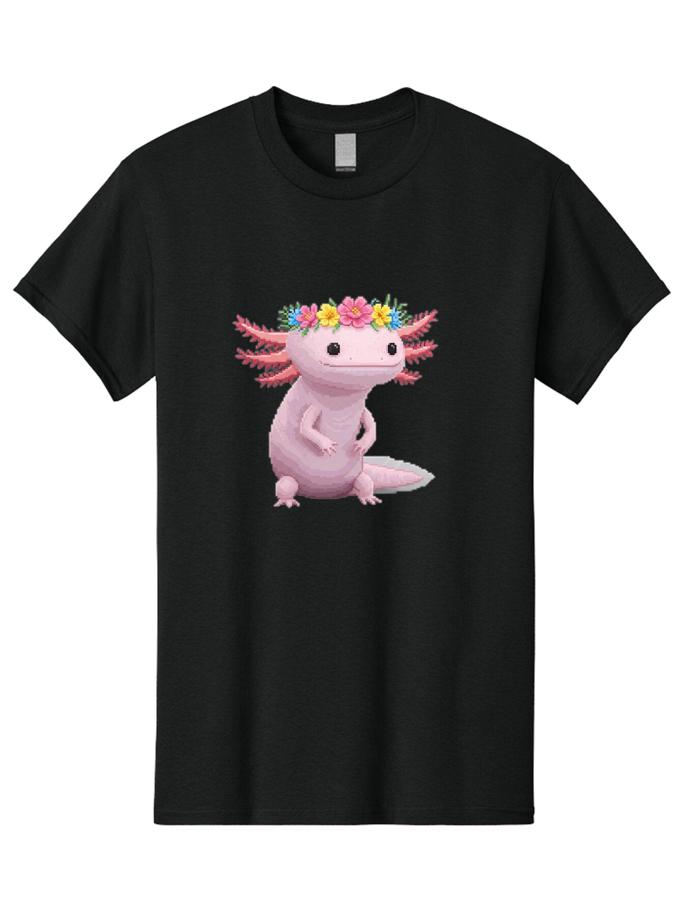 Axolotl-With-Flowers Men'S Graphic Tee, 100% Cotton, Comfortable Casual Summer Wear, Machine Washable, Vintage Camera, Old Camera, Antique Camera, Black Camera, Classic Photography, Photography Equipment, Nostalgic Device, Film Camera, Baq315 9