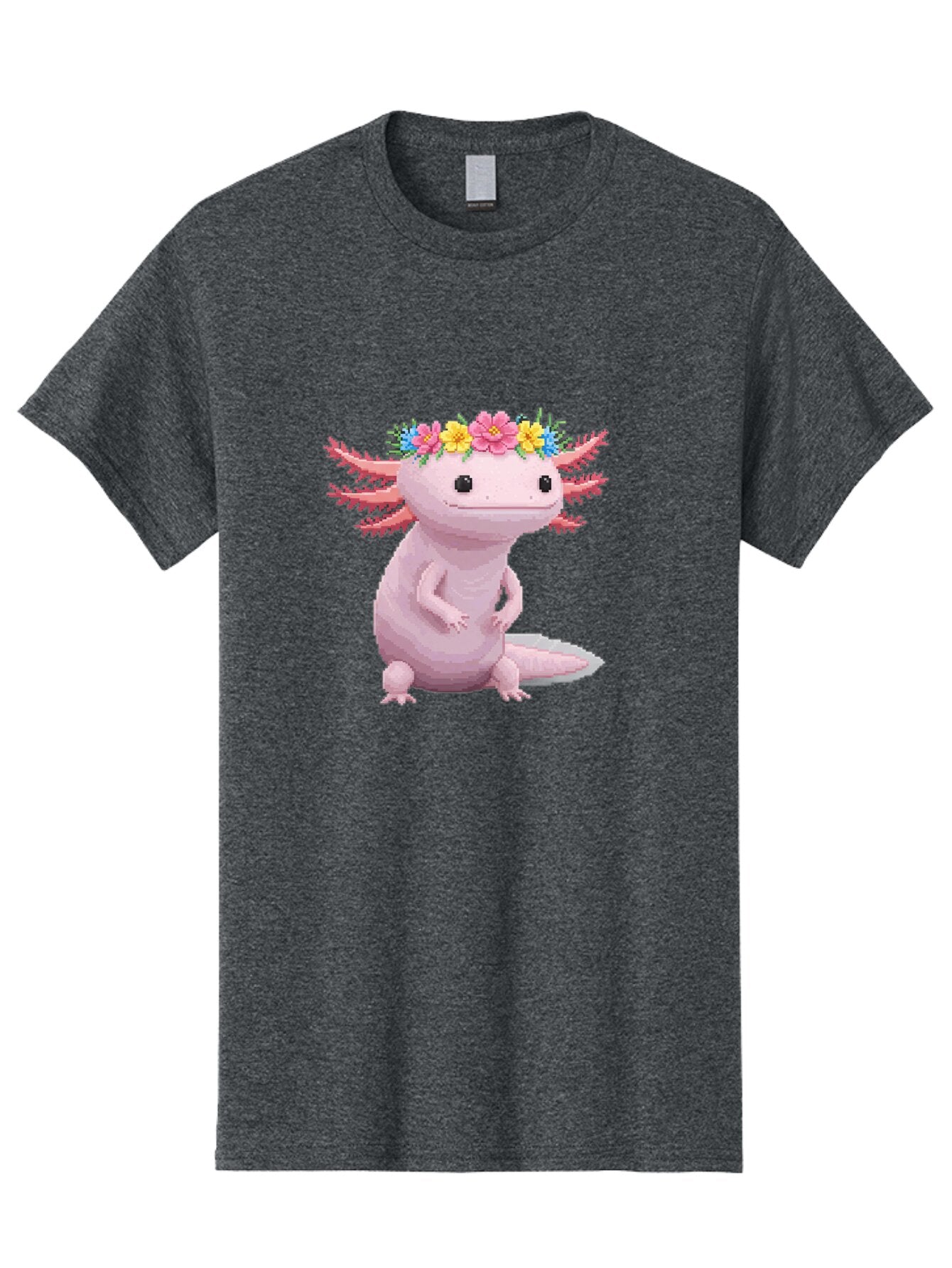Axolotl-With-Flowers Men'S Graphic Tee, 100% Cotton, Comfortable Casual Summer Wear, Machine Washable, Vintage Camera, Old Camera, Antique Camera, Black Camera, Classic Photography, Photography Equipment, Nostalgic Device, Film Camera, Baq315 7
