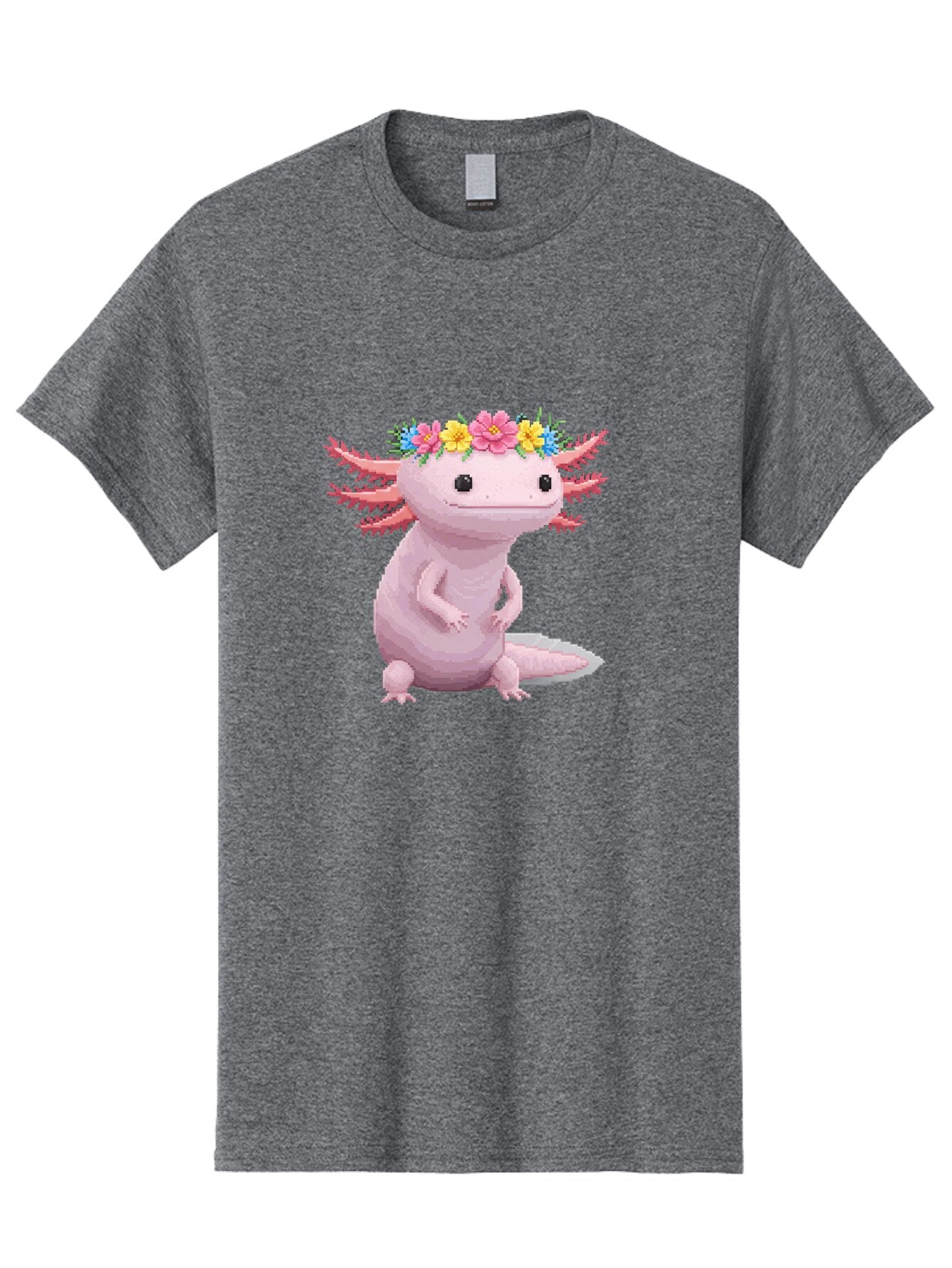 Axolotl-With-Flowers Men'S Graphic Tee, 100% Cotton, Comfortable Casual Summer Wear, Machine Washable, Vintage Camera, Old Camera, Antique Camera, Black Camera, Classic Photography, Photography Equipment, Nostalgic Device, Film Camera, Baq315 13