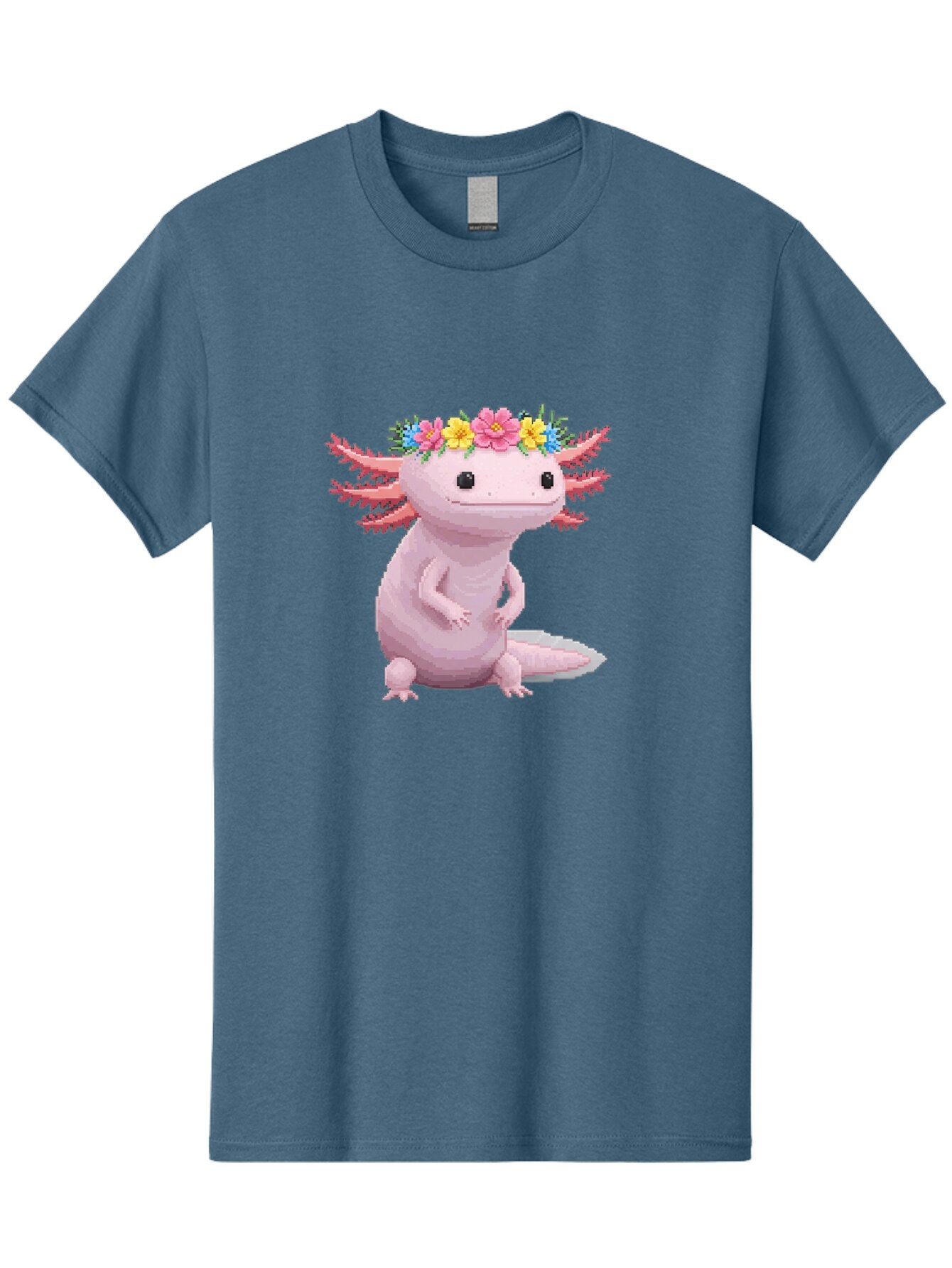 Axolotl-With-Flowers Men'S Graphic Tee, 100% Cotton, Comfortable Casual Summer Wear, Machine Washable, Vintage Camera, Old Camera, Antique Camera, Black Camera, Classic Photography, Photography Equipment, Nostalgic Device, Film Camera, Baq315