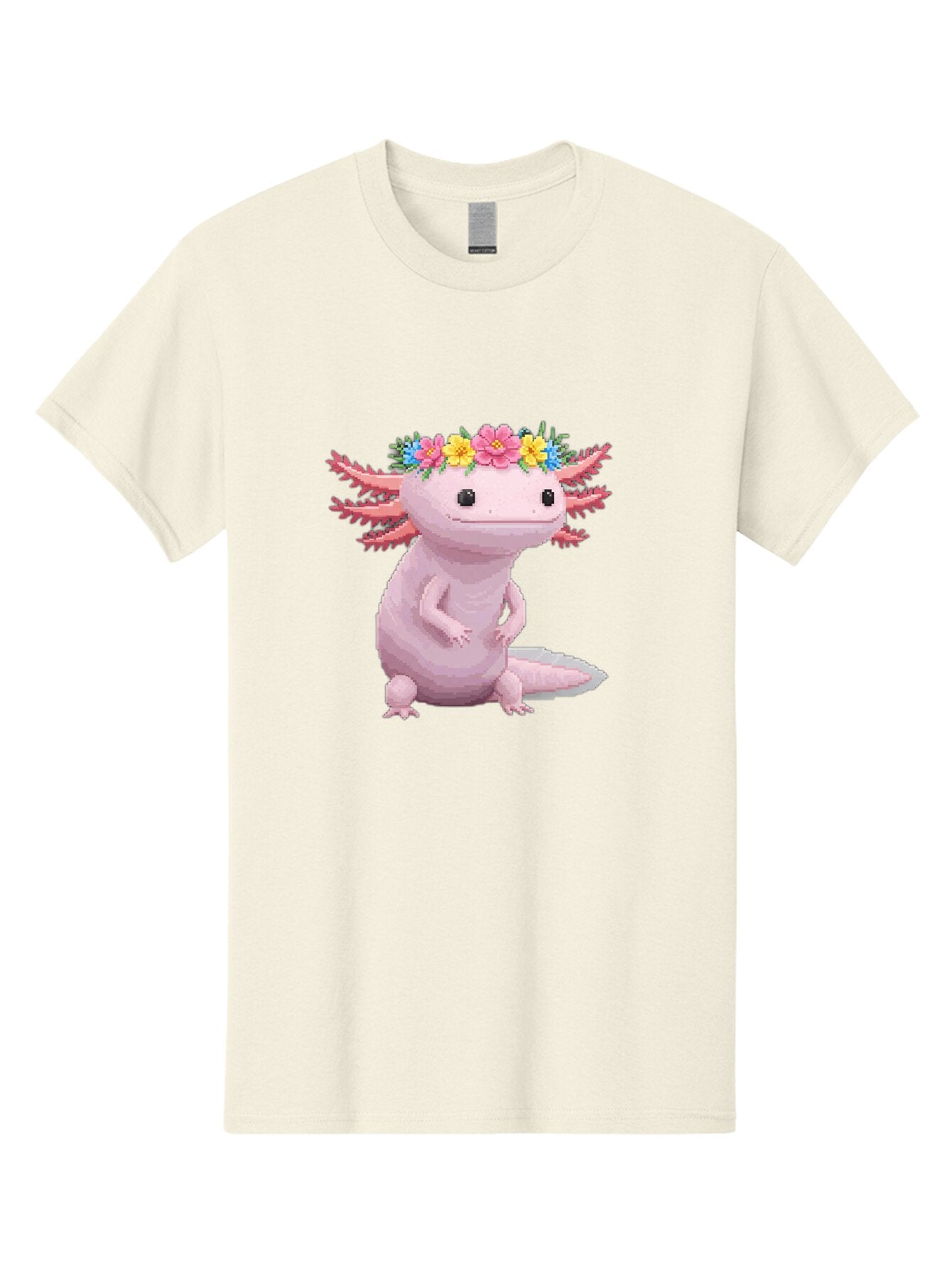 Axolotl-With-Flowers Men'S Graphic Tee, 100% Cotton, Comfortable Casual Summer Wear, Machine Washable, Vintage Camera, Old Camera, Antique Camera, Black Camera, Classic Photography, Photography Equipment, Nostalgic Device, Film Camera, Baq315 5