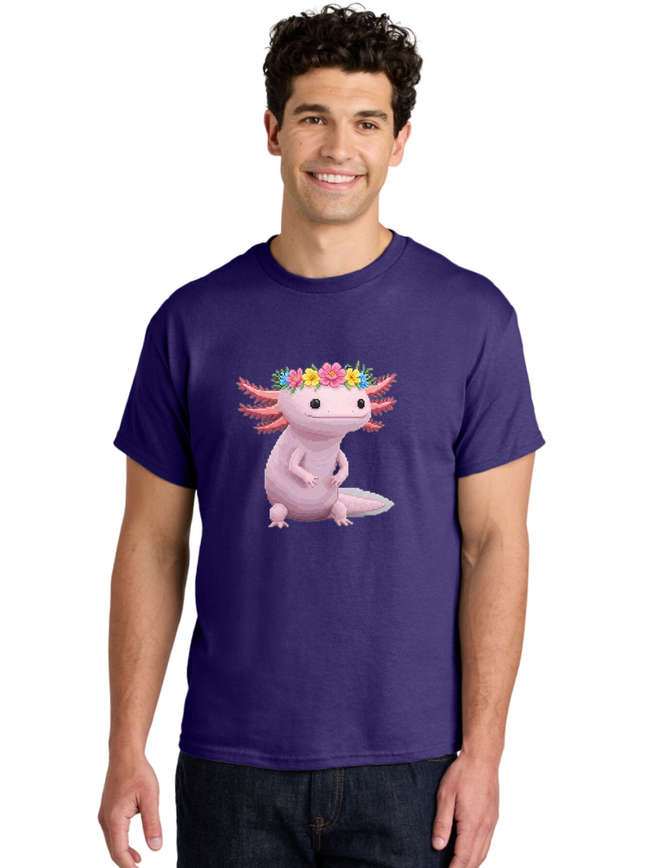 Axolotl-With-Flowers Men'S Graphic Tee, 100% Cotton, Comfortable Casual Summer Wear, Machine Washable, Vintage Camera, Old Camera, Antique Camera, Black Camera, Classic Photography, Photography Equipment, Nostalgic Device, Film Camera, Baq315 29