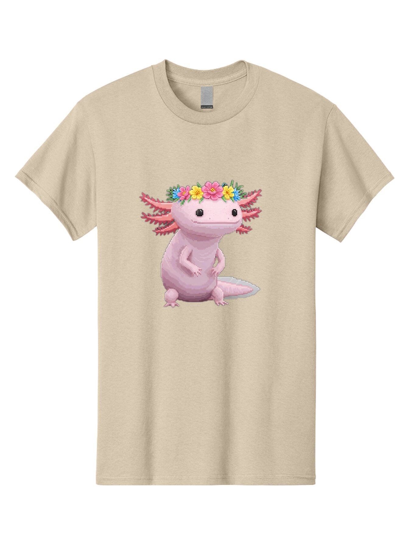 Axolotl-With-Flowers Men'S Graphic Tee, 100% Cotton, Comfortable Casual Summer Wear, Machine Washable, Vintage Camera, Old Camera, Antique Camera, Black Camera, Classic Photography, Photography Equipment, Nostalgic Device, Film Camera, Baq315 3
