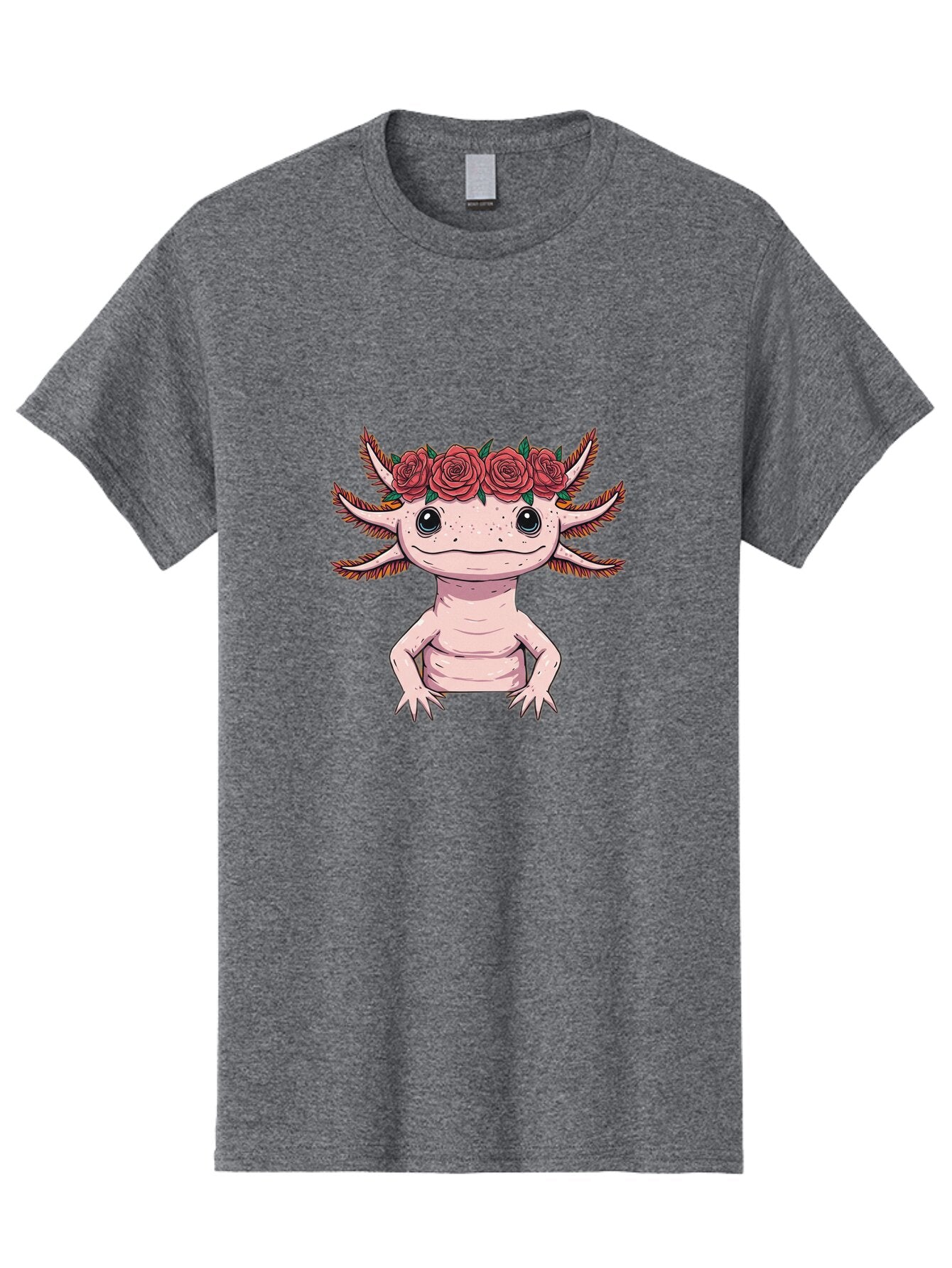 Axolotl-With-Roses Men'S Graphic Tee, 100% Cotton, Comfortable Casual Summer Wear, Machine Washable, Vintage Camera, Old Camera, Antique Camera, Black Camera, Classic Photography, Photography Equipment, Nostalgic Device, Film Camera, Baq317 14