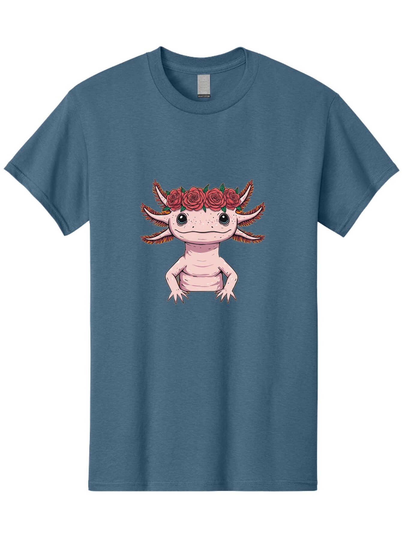 Axolotl-With-Roses Men'S Graphic Tee, 100% Cotton, Comfortable Casual Summer Wear, Machine Washable, Vintage Camera, Old Camera, Antique Camera, Black Camera, Classic Photography, Photography Equipment, Nostalgic Device, Film Camera, Baq317 12