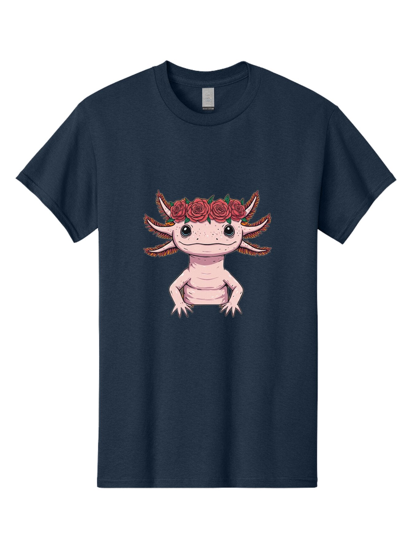 Axolotl-With-Roses Men'S Graphic Tee, 100% Cotton, Comfortable Casual Summer Wear, Machine Washable, Vintage Camera, Old Camera, Antique Camera, Black Camera, Classic Photography, Photography Equipment, Nostalgic Device, Film Camera, Baq317 10