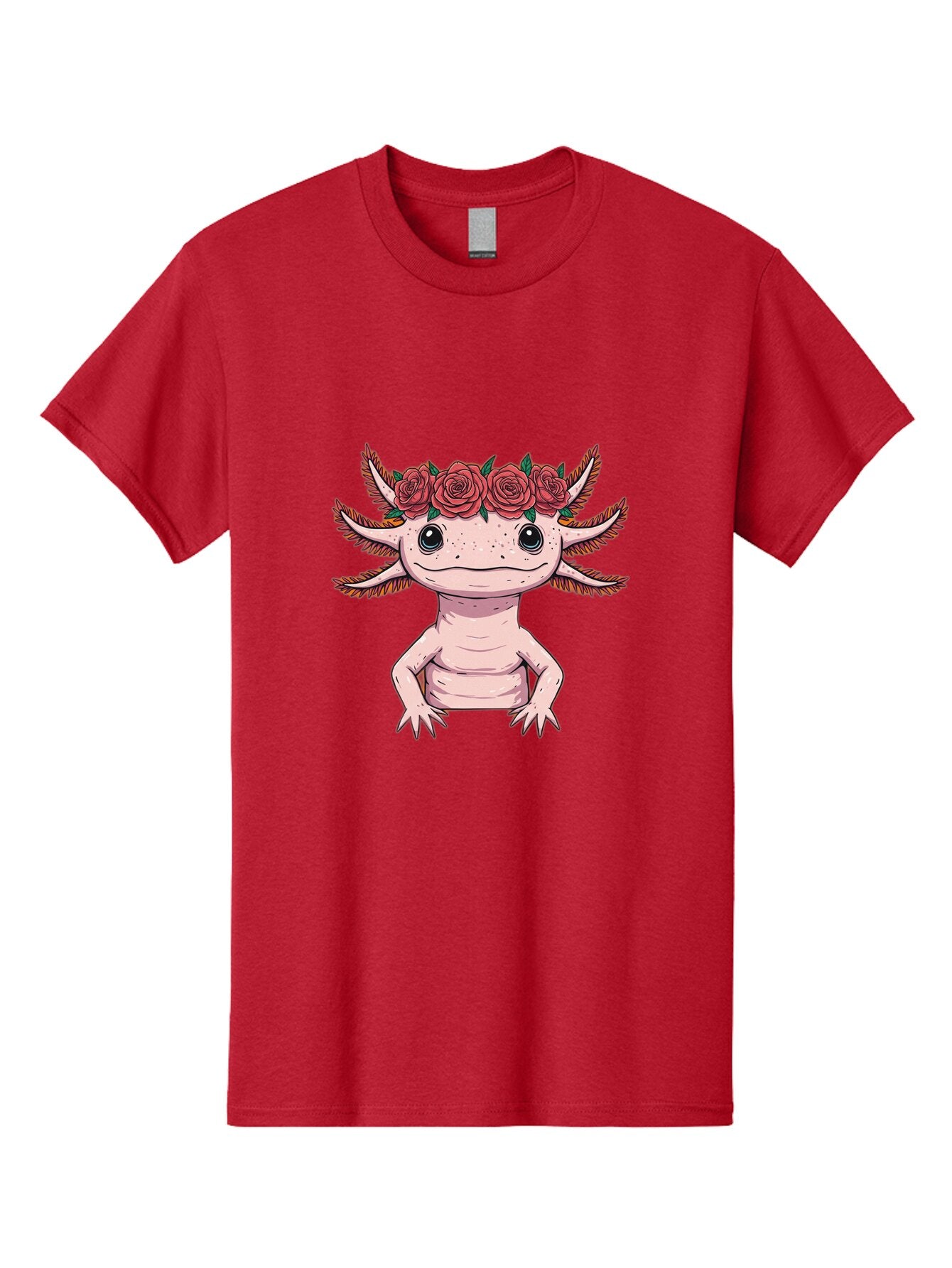 Axolotl-With-Roses Men'S Graphic Tee, 100% Cotton, Comfortable Casual Summer Wear, Machine Washable, Vintage Camera, Old Camera, Antique Camera, Black Camera, Classic Photography, Photography Equipment, Nostalgic Device, Film Camera, Baq317 6