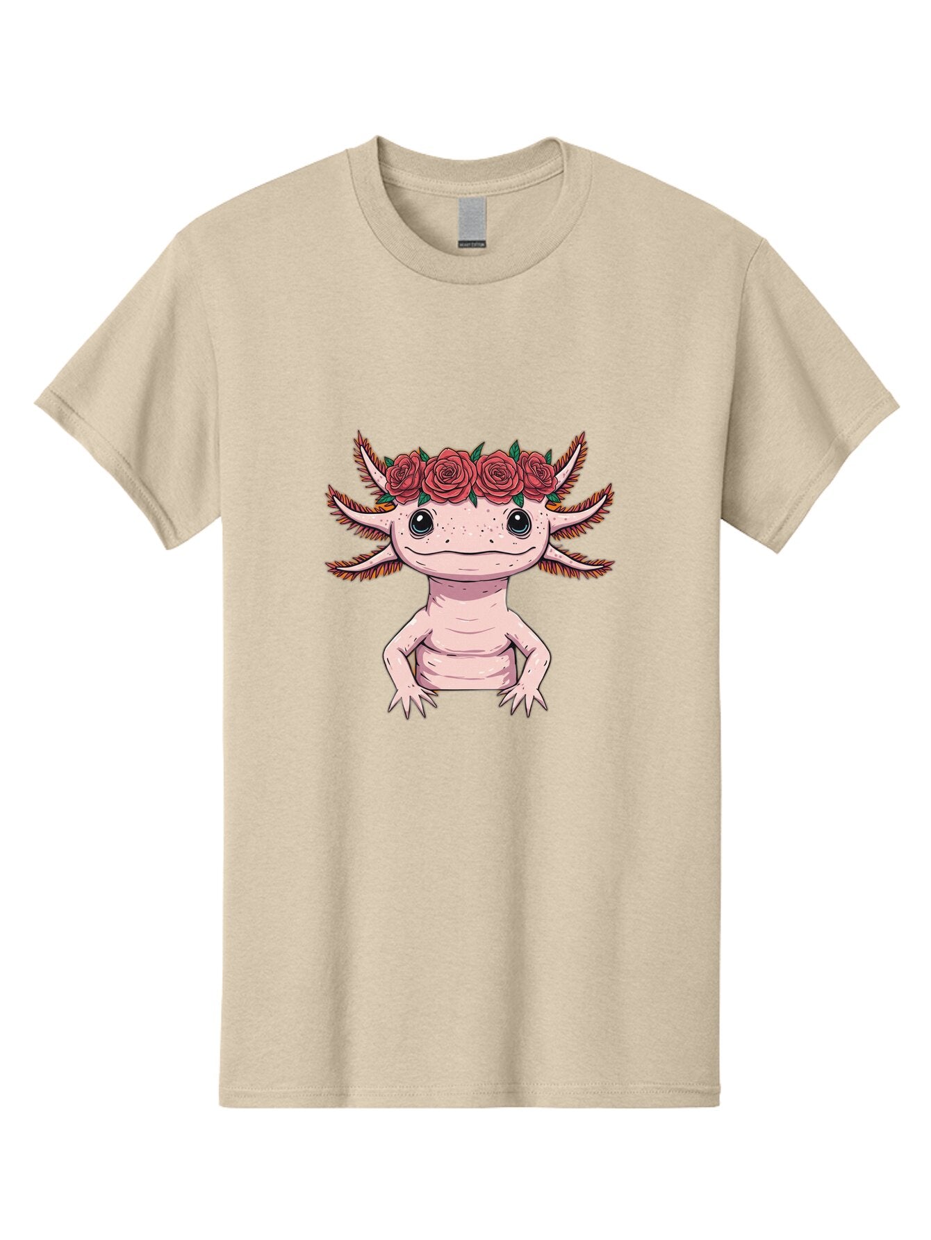 Axolotl-With-Roses Men'S Graphic Tee, 100% Cotton, Comfortable Casual Summer Wear, Machine Washable, Vintage Camera, Old Camera, Antique Camera, Black Camera, Classic Photography, Photography Equipment, Nostalgic Device, Film Camera, Baq317 13
