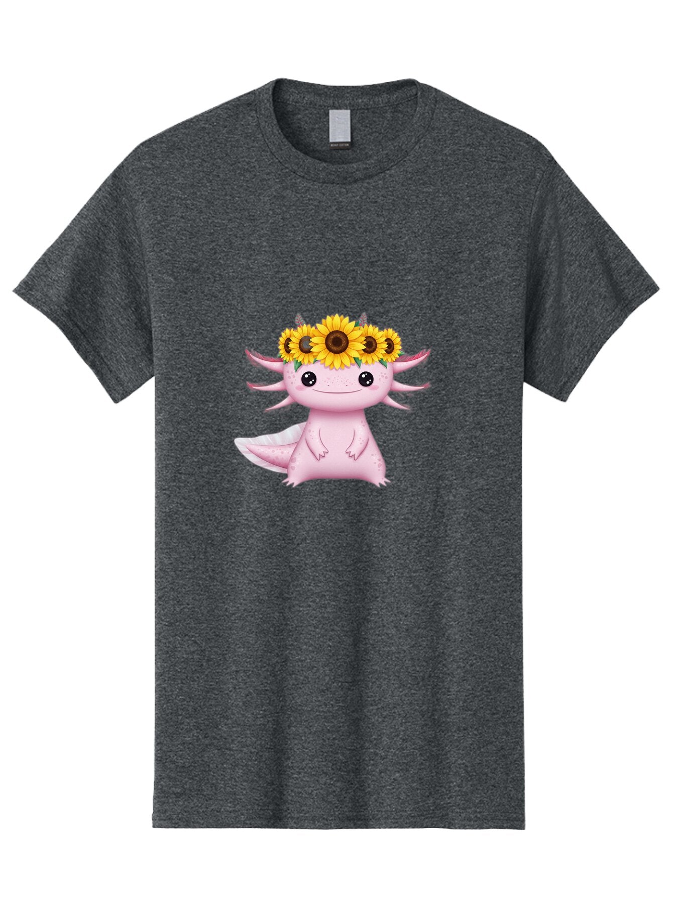Axolotl-With-Sunflowers Men'S Graphic Tee, 100% Cotton, Comfortable Casual Summer Wear, Machine Washable, Vintage Camera, Old Camera, Antique Camera, Black Camera, Classic Photography, Photography Equipment, Nostalgic Device, Film Camera, Baq318 5