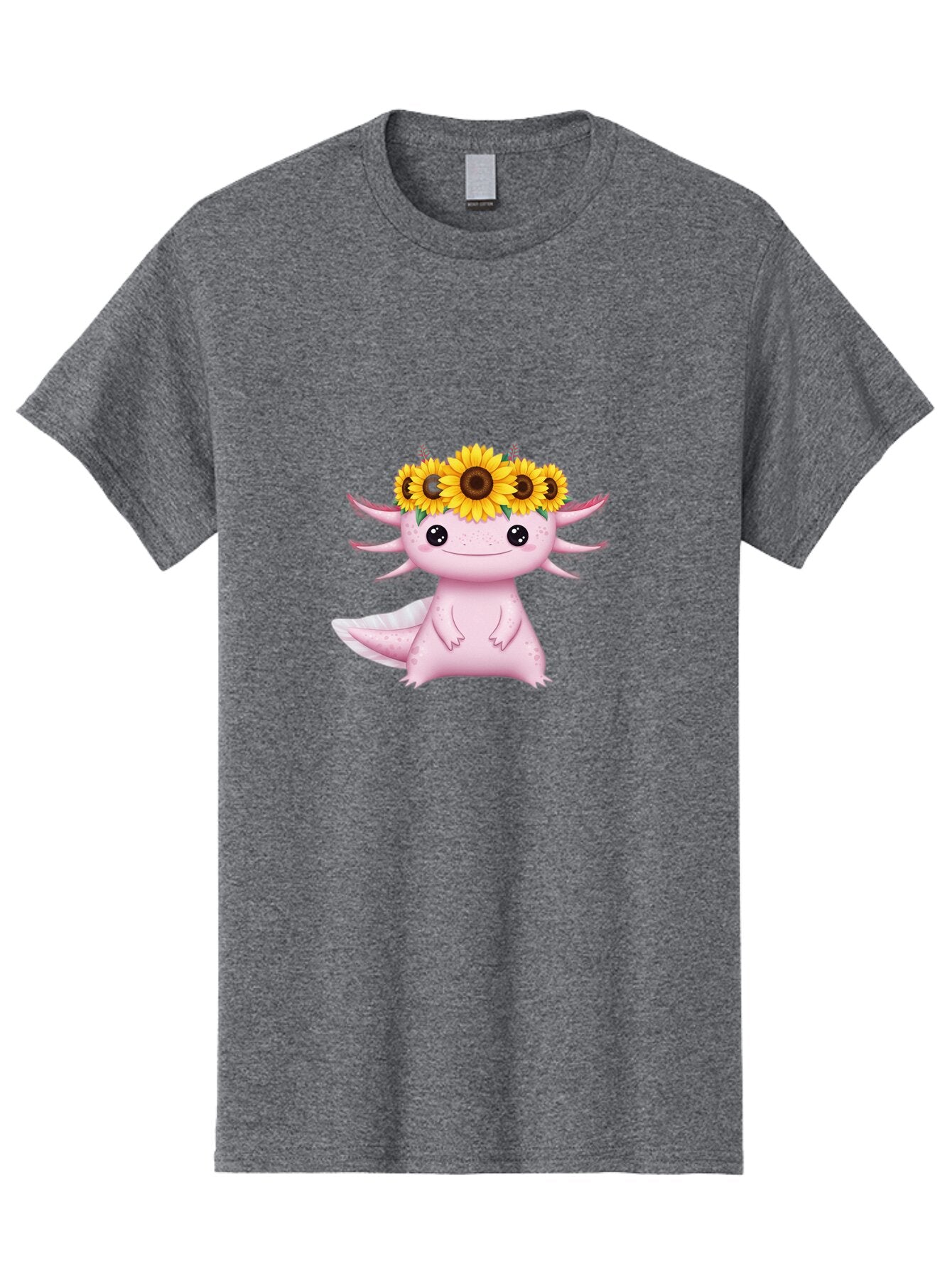 Axolotl-With-Sunflowers Men'S Graphic Tee, 100% Cotton, Comfortable Casual Summer Wear, Machine Washable, Vintage Camera, Old Camera, Antique Camera, Black Camera, Classic Photography, Photography Equipment, Nostalgic Device, Film Camera, Baq318 3