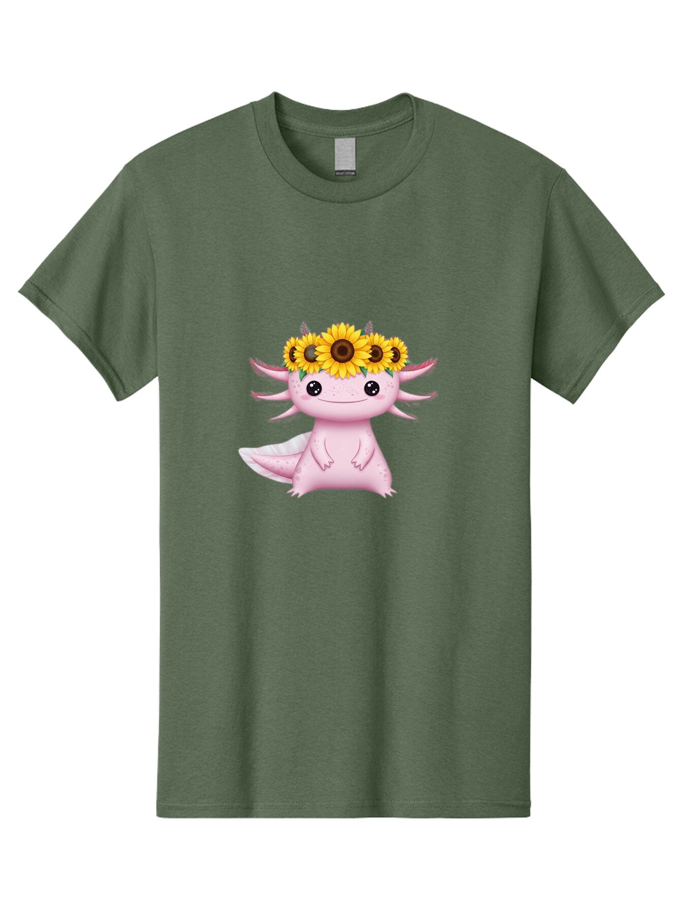 Axolotl-With-Sunflowers Men'S Graphic Tee, 100% Cotton, Comfortable Casual Summer Wear, Machine Washable, Vintage Camera, Old Camera, Antique Camera, Black Camera, Classic Photography, Photography Equipment, Nostalgic Device, Film Camera, Baq318 7
