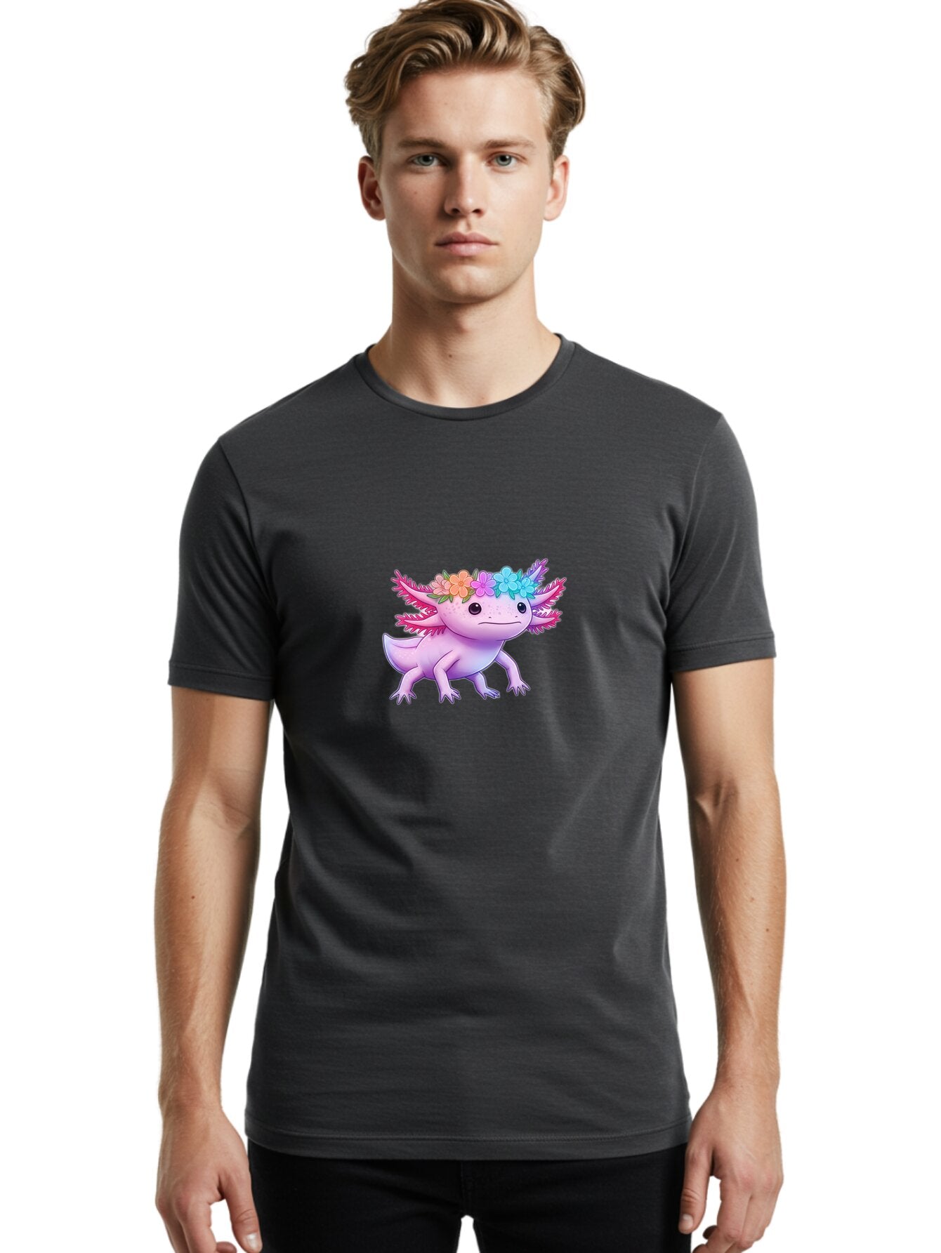 Axolotl Men'S Graphic Tee, 100% Cotton, Comfortable Casual Summer Wear, Machine Washable, Vintage Camera, Old Camera, Antique Camera, Black Camera, Classic Photography, Photography Equipment, Nostalgic Device, Film Camera, Camera Art Baq320 22