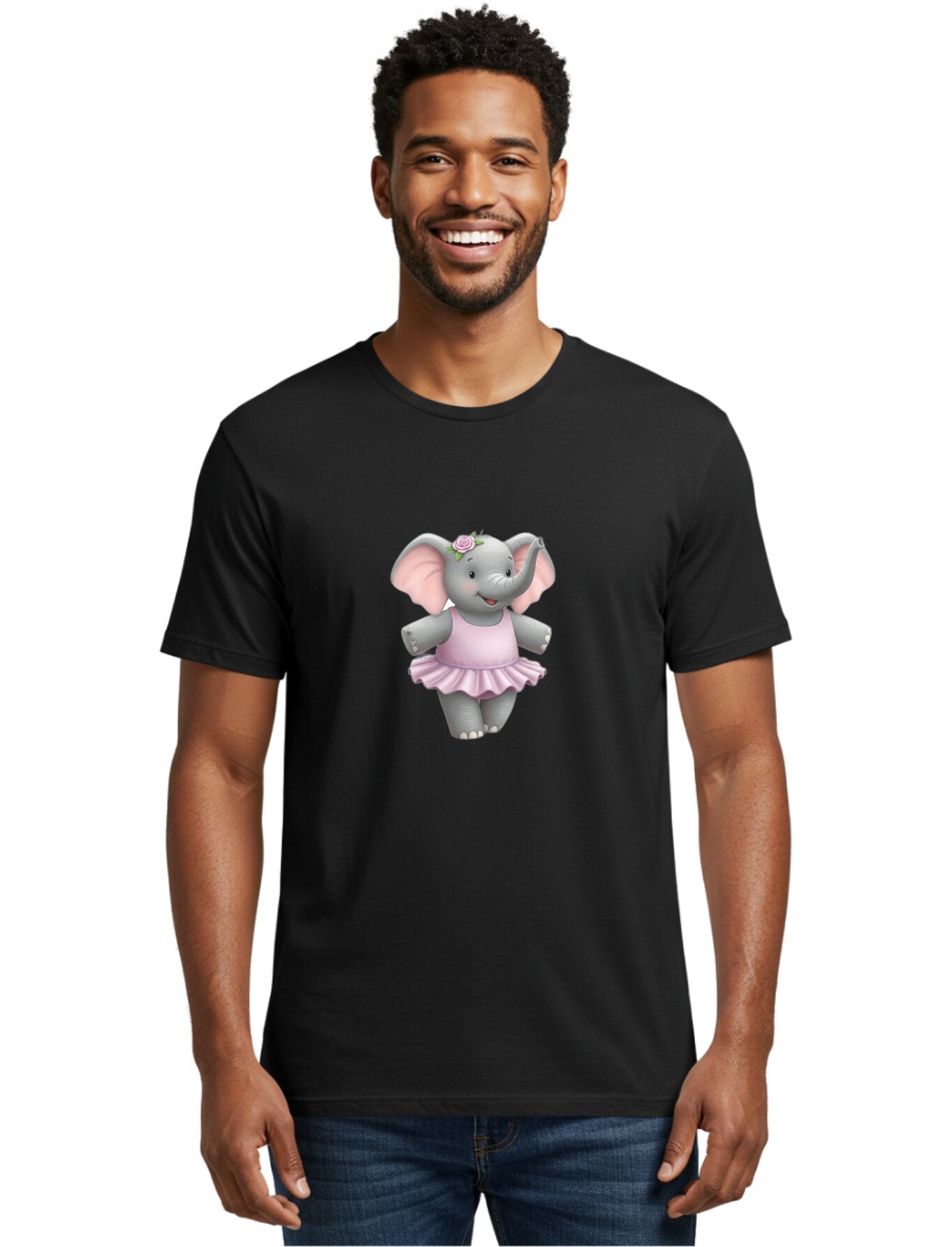 Ballerina-Elephant-3 Men'S Graphic Tee, 100% Cotton, Comfortable Casual Summer Wear, Machine Washable, Vintage Camera, Old Camera, Antique Camera, Black Camera, Classic Photography, Photography Equipment, Nostalgic Device, Film Camera, Baq327 16