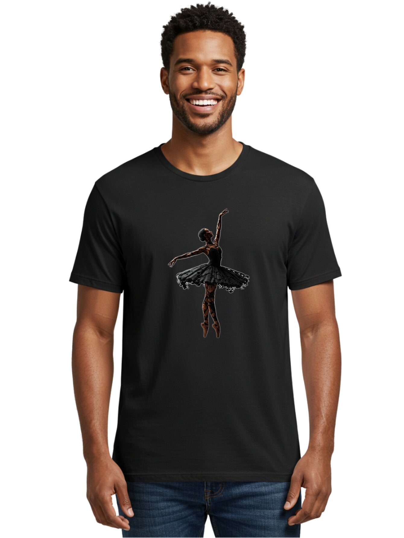 Ballerina-Silhouette-1 Men'S Graphic Tee, 100% Cotton, Comfortable Casual Summer Wear, Machine Washable, Vintage Camera, Old Camera, Antique Camera, Black Camera, Classic Photography, Photography Equipment, Nostalgic Device, Film Camera, Baq332 26