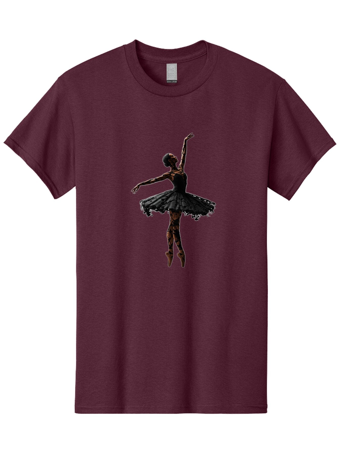 Ballerina-Silhouette-1 Men'S Graphic Tee, 100% Cotton, Comfortable Casual Summer Wear, Machine Washable, Vintage Camera, Old Camera, Antique Camera, Black Camera, Classic Photography, Photography Equipment, Nostalgic Device, Film Camera, Baq332 2
