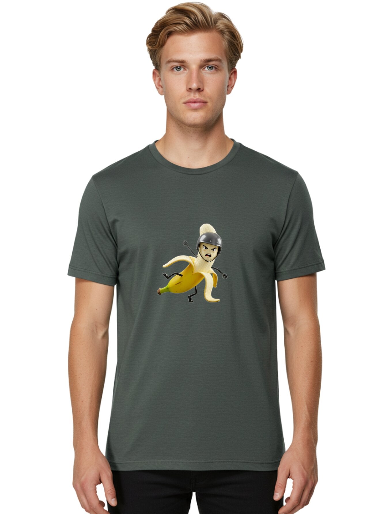 Banana-Character Men'S Graphic Tee, 100% Cotton, Comfortable Casual Summer Wear, Machine Washable, Vintage Camera, Old Camera, Antique Camera, Black Camera, Classic Photography, Photography Equipment, Nostalgic Device, Film Camera, Camera Art Baq338 16