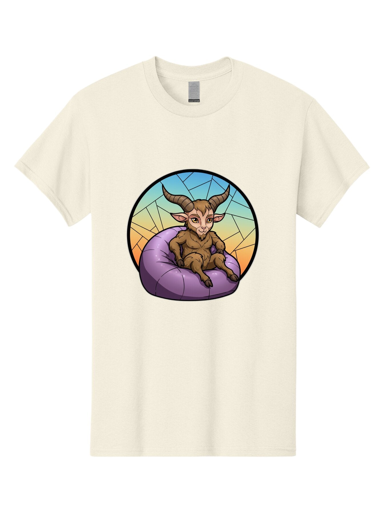 Baphomet-Sitting-On-Purple-Beanbag Men'S Graphic Tee, 100% Cotton, Comfortable Casual Summer Wear, Machine Washable, Vintage Camera, Old Camera, Antique Camera, Black Camera, Classic Photography, Photography Equipment, Nostalgic Device, Baq343 5