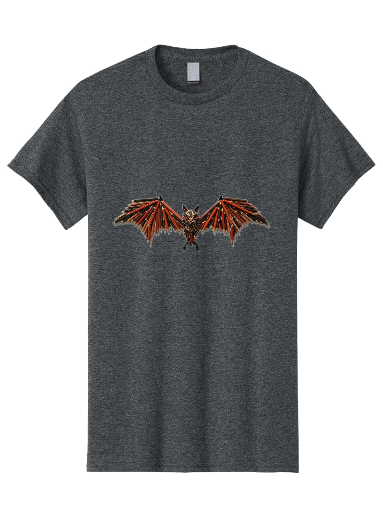 Bat-Made-Of-Colored-Pencils Men'S Graphic Tee, 100% Cotton, Comfortable Casual Summer Wear, Machine Washable, Vintage Camera, Old Camera, Antique Camera, Black Camera, Classic Photography, Photography Equipment, Nostalgic Device, Film Camera, Baq344 13