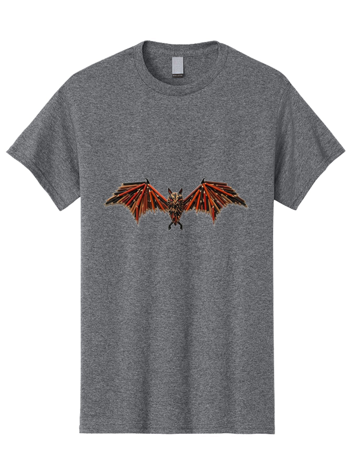 Bat-Made-Of-Colored-Pencils Men'S Graphic Tee, 100% Cotton, Comfortable Casual Summer Wear, Machine Washable, Vintage Camera, Old Camera, Antique Camera, Black Camera, Classic Photography, Photography Equipment, Nostalgic Device, Film Camera, Baq344 10