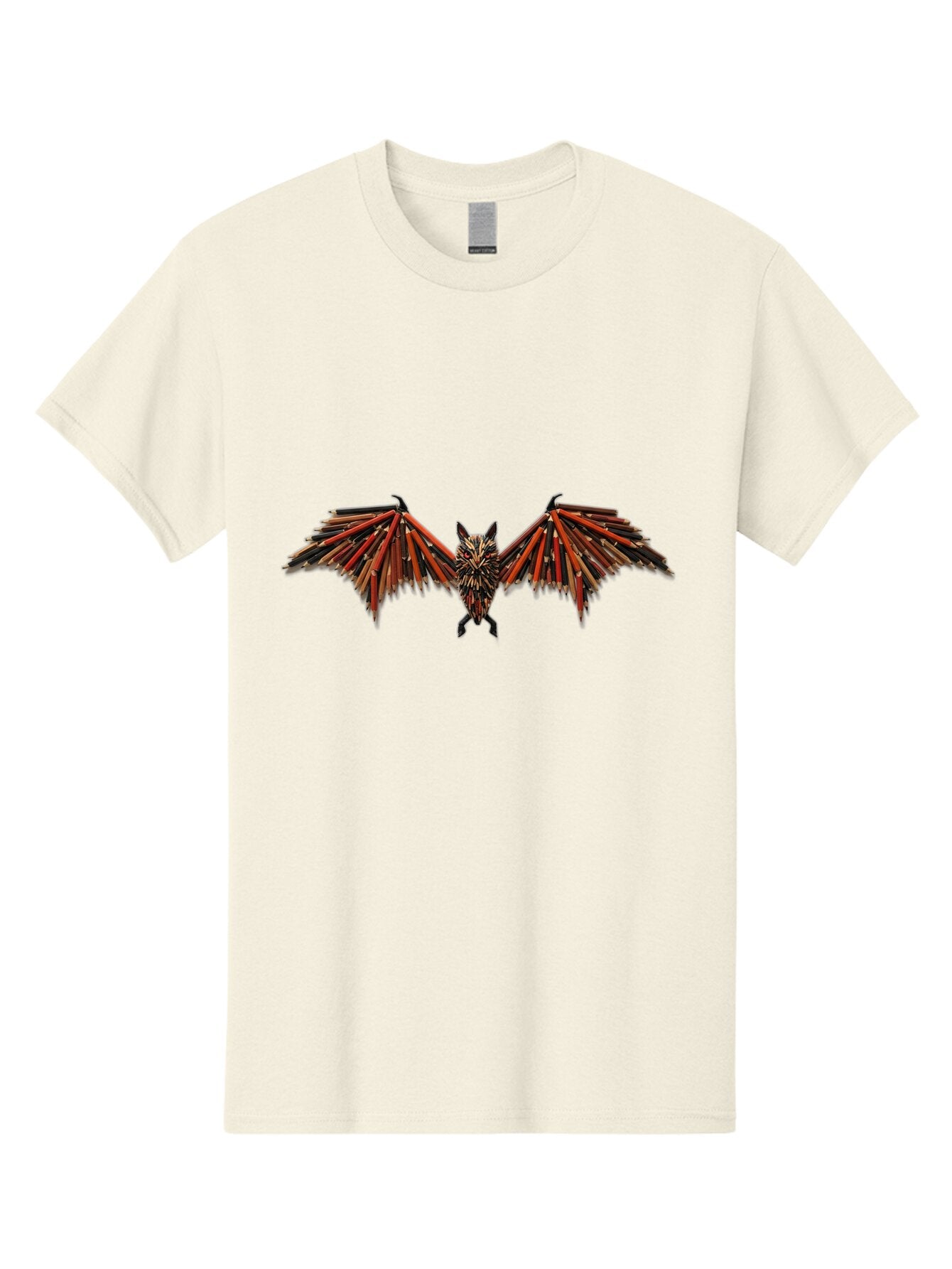Bat-Made-Of-Colored-Pencils Men'S Graphic Tee, 100% Cotton, Comfortable Casual Summer Wear, Machine Washable, Vintage Camera, Old Camera, Antique Camera, Black Camera, Classic Photography, Photography Equipment, Nostalgic Device, Film Camera, Baq344 6