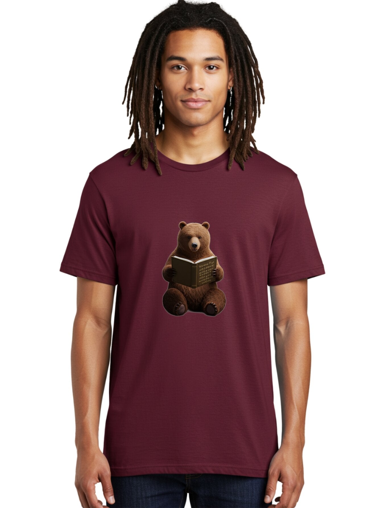 Bear-Reading-Book Men'S Graphic Tee, 100% Cotton, Comfortable Casual Summer Wear, Machine Washable, Vintage Camera, Old Camera, Antique Camera, Black Camera, Classic Photography, Photography Equipment, Nostalgic Device, Film Camera, Camera Art Baq347 25