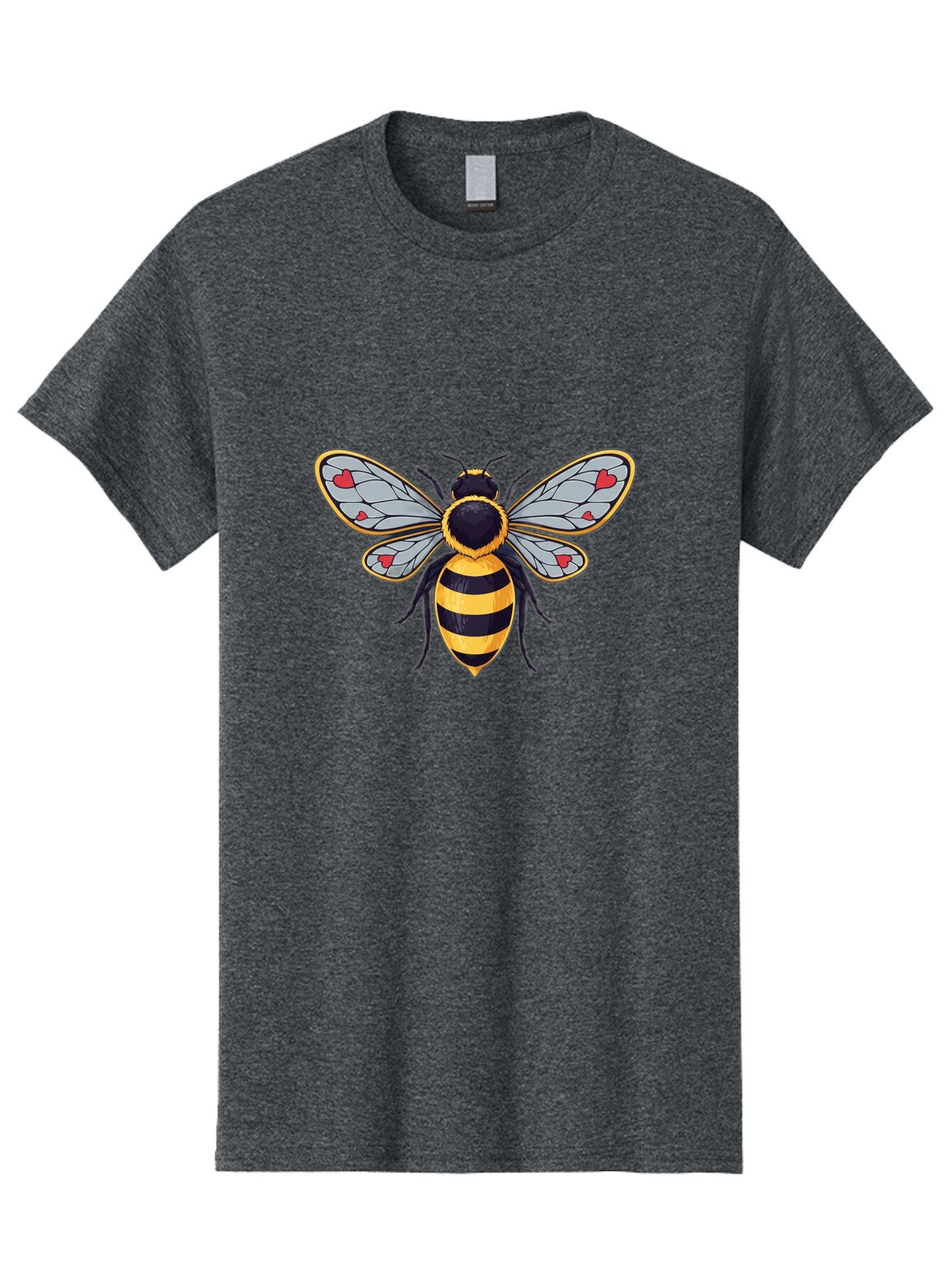 Bee-With-Heart-Wings Men'S Graphic Tee, 100% Cotton, Comfortable Casual Summer Wear, Machine Washable, Vintage Camera, Old Camera, Antique Camera, Black Camera, Classic Photography, Photography Equipment, Nostalgic Device, Film Camera, Baq352 4