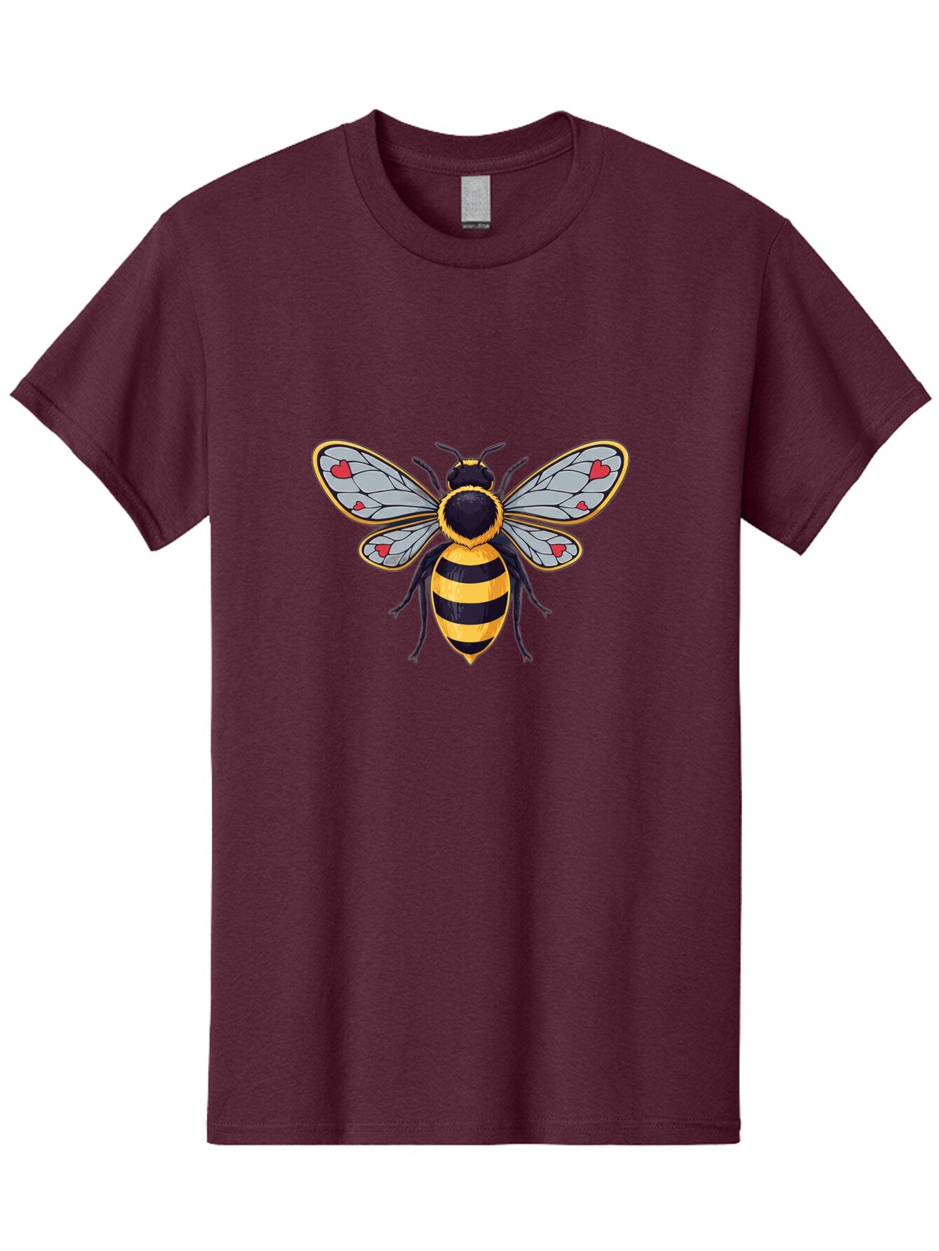 Bee-With-Heart-Wings Men'S Graphic Tee, 100% Cotton, Comfortable Casual Summer Wear, Machine Washable, Vintage Camera, Old Camera, Antique Camera, Black Camera, Classic Photography, Photography Equipment, Nostalgic Device, Film Camera, Baq352 2